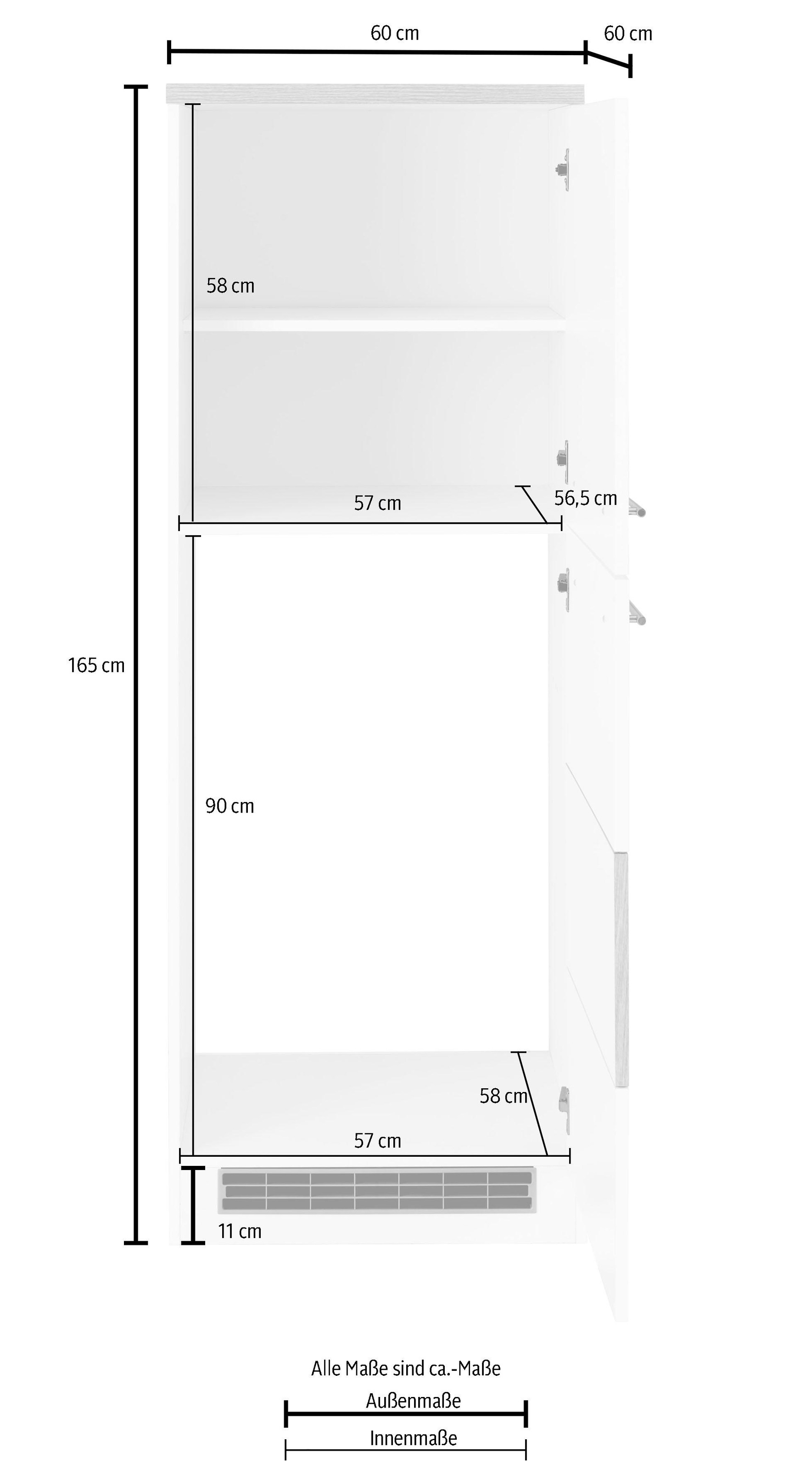 KOCHSTATION Kühlumbauschrank »KS-Trient«, 60 cm breit