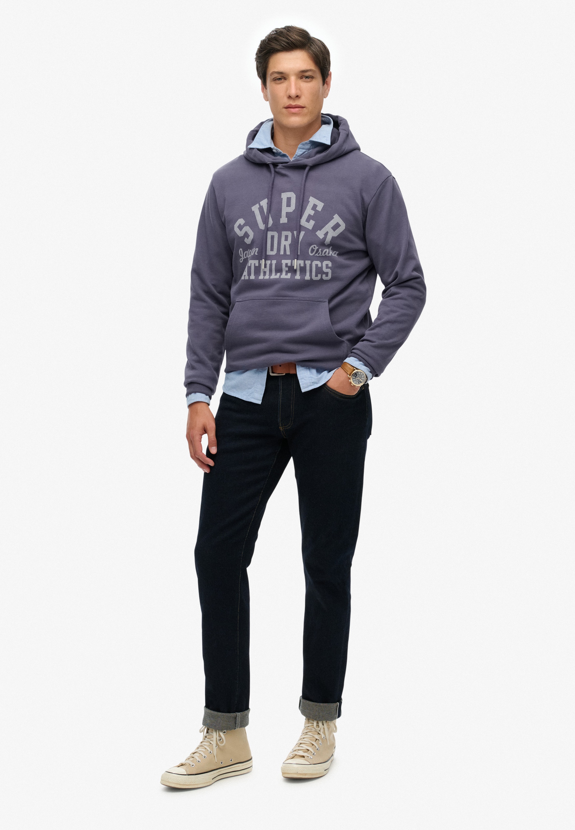 Superdry Athletic Ess Hoodie Greystone S 3