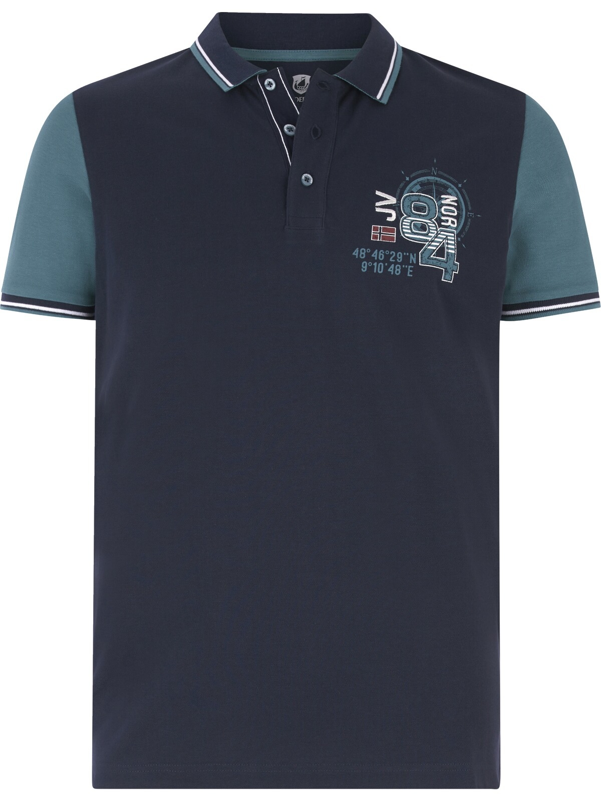 Jan Vanderstorm Poloshirt "Poloshirt OLEJORN", mit kontrastfarbenen Ärmeln günstig online kaufen