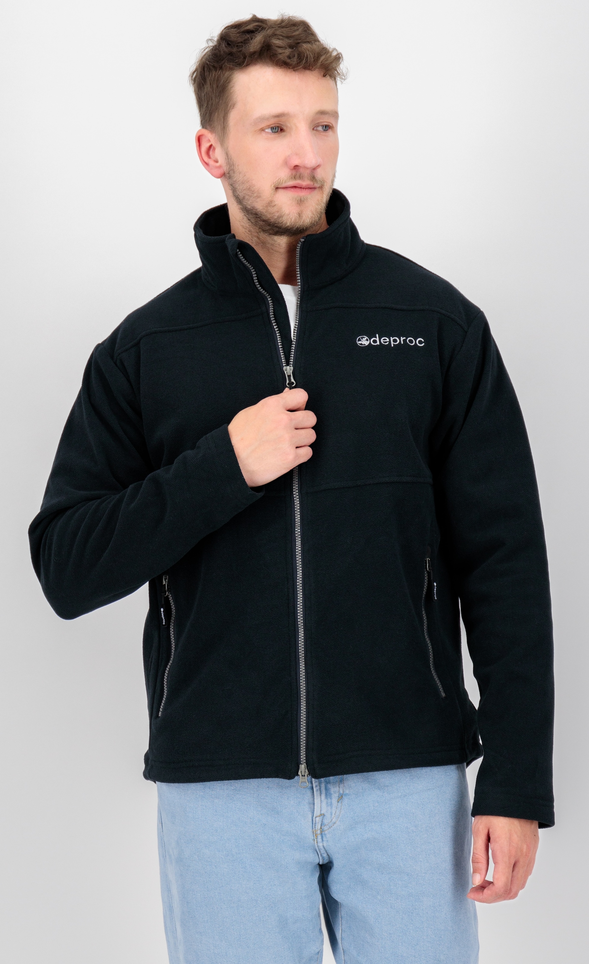 DEPROC Active Strickfleecejacke »SEWARD MN«, mit 2-Wege-Reißverschluss