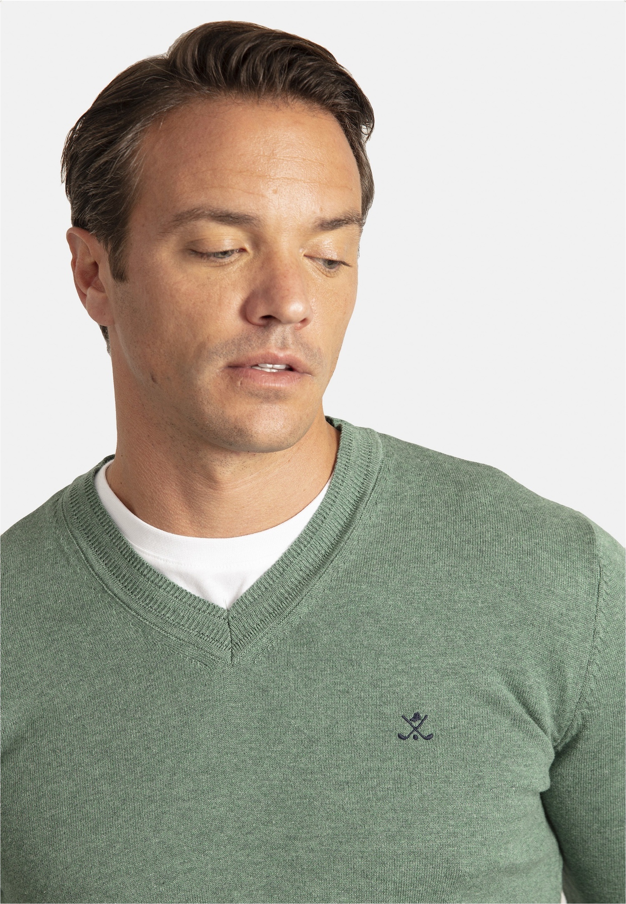 SIR RAYMOND TAILOR Strickpullover »Los Angeles«, (1 tlg.), mit klassischem V-Ausschnitt