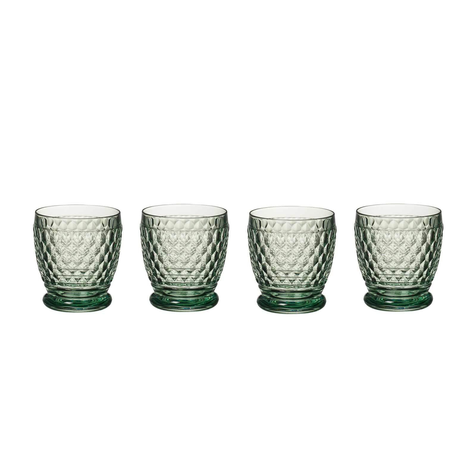VILLEROY & BOCH Whiskyglas "Becher Boston Coloured 330 ml 4er Set", grün, Trinkgefäße