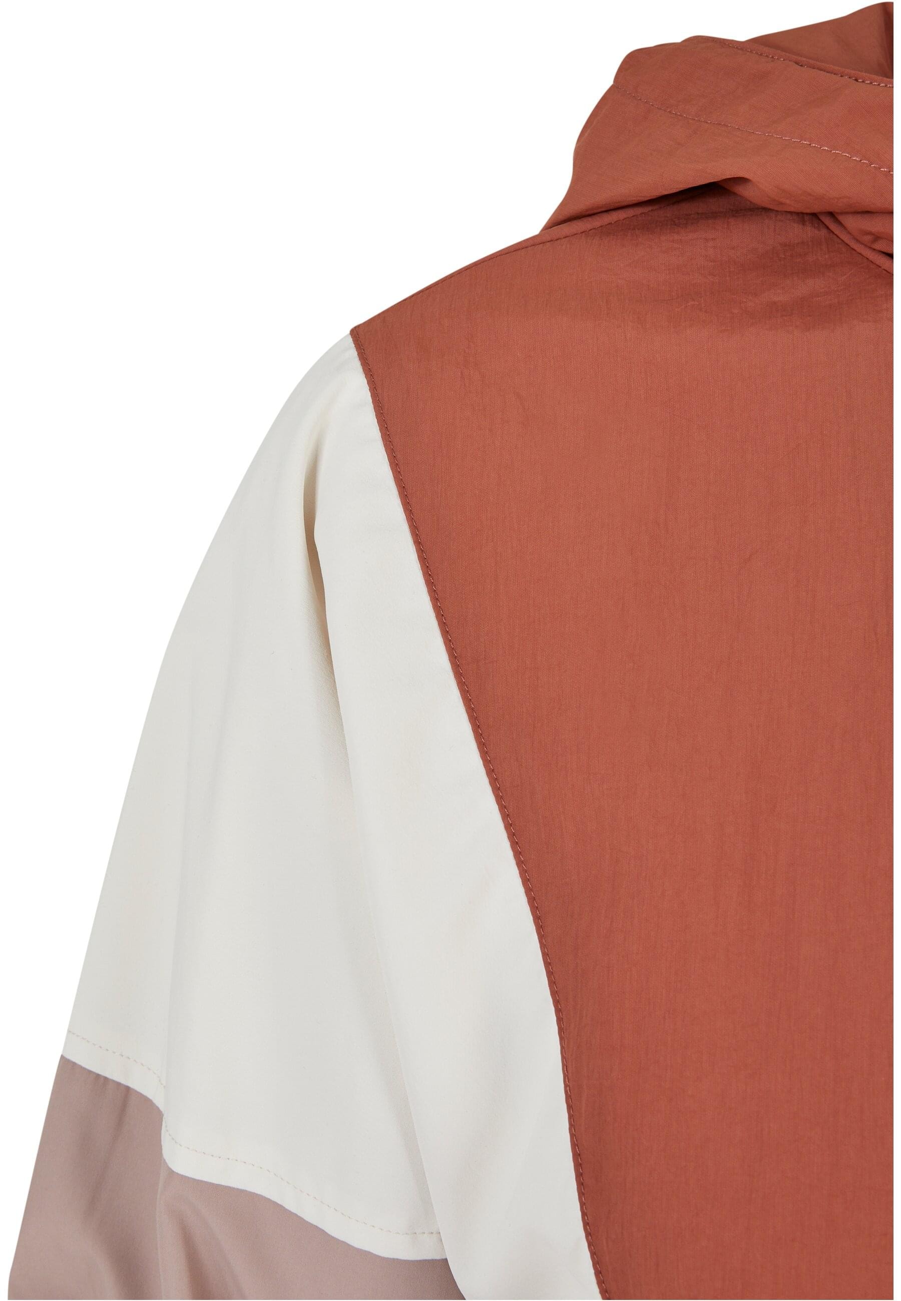 URBAN CLASSICS Allwetterjacke »Urban Classics Damen Ladies Short 3-Tone Crinkle Jacket«, (1 St.), mit Kapuze