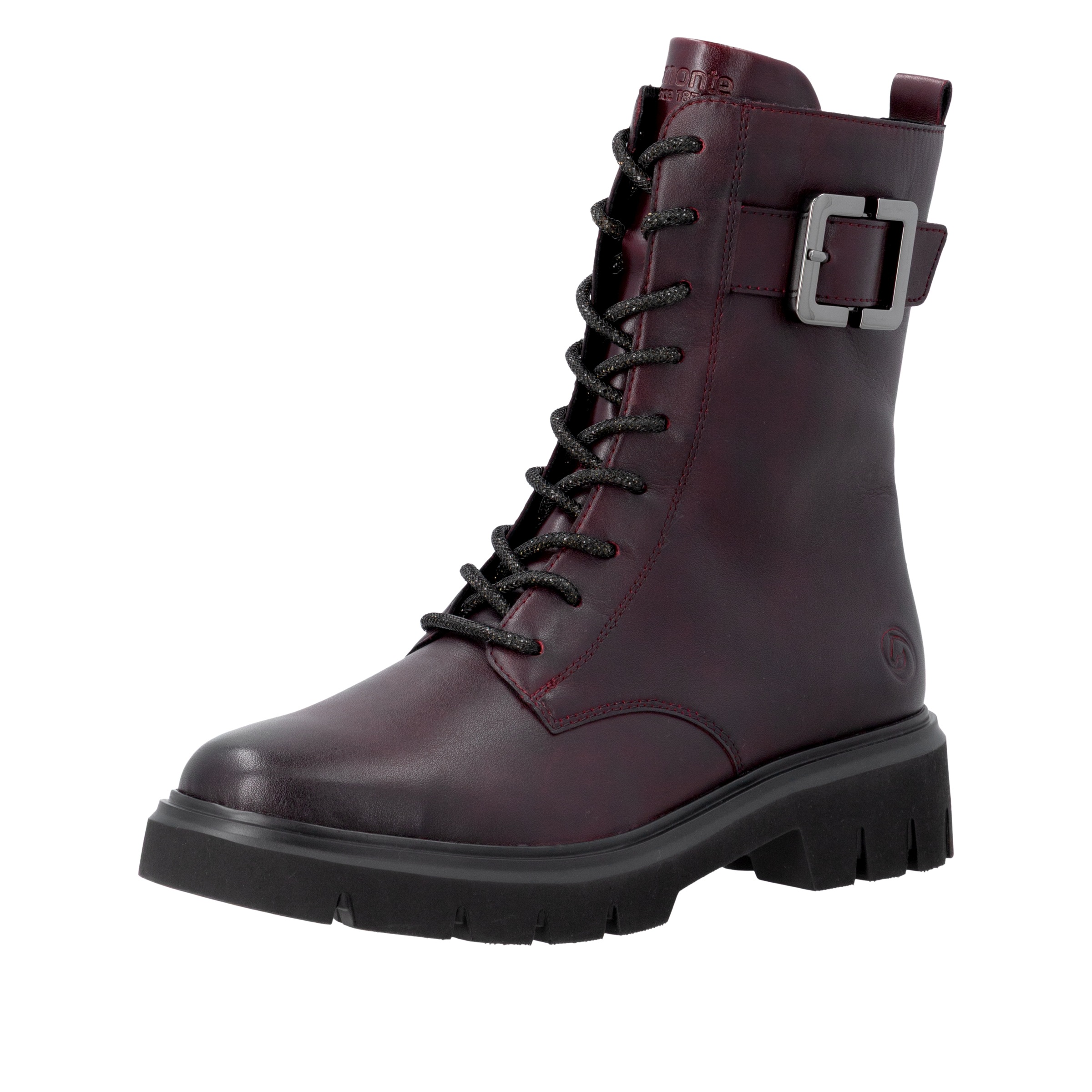Remonte Schnürstiefelette Schnürboots, Workerboots, Blockabsatz in Used-Optik