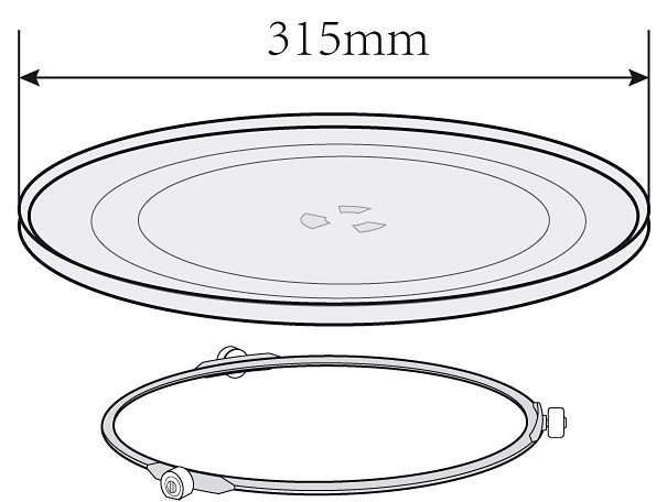 Privileg Mikrowelle »285902«, Grill und Heißluft, 900 W, 3-in-1 Gerät