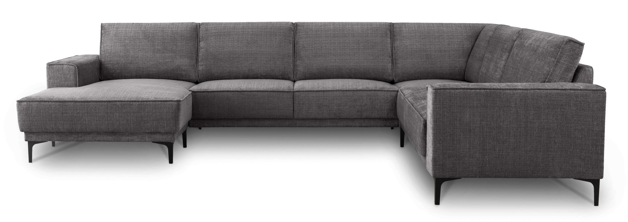 Places of Style Wohnlandschaft "XXL Sofa Oland, Struktur, Flachgewebe, Luxu günstig online kaufen