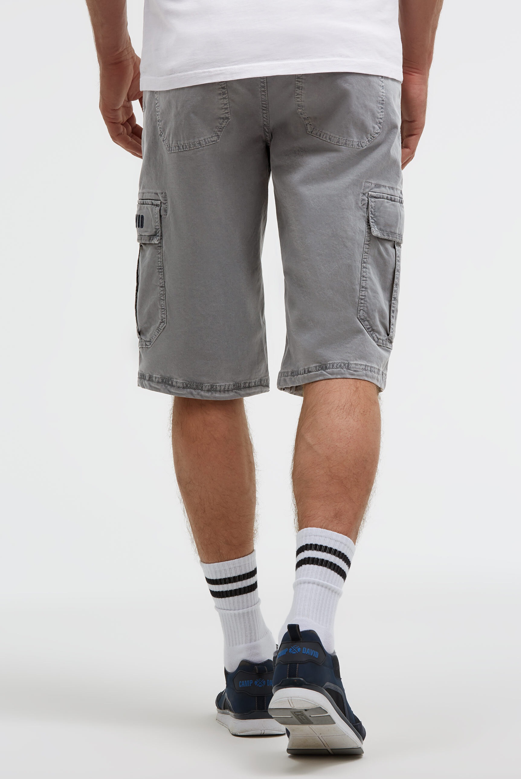 CAMP DAVID Shorts  mit Vintage-Waschung