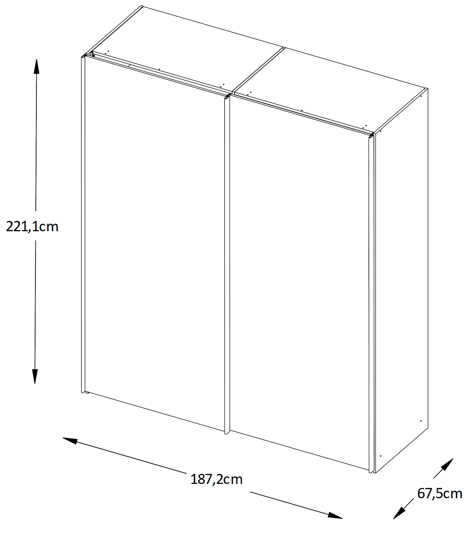 STAUD Schwebetürenschrank »Sinfonie Plus, edles Design in hochwertiger Qualität, Made in Germany«, In vier verschiedenen Ausstattungsvarianten