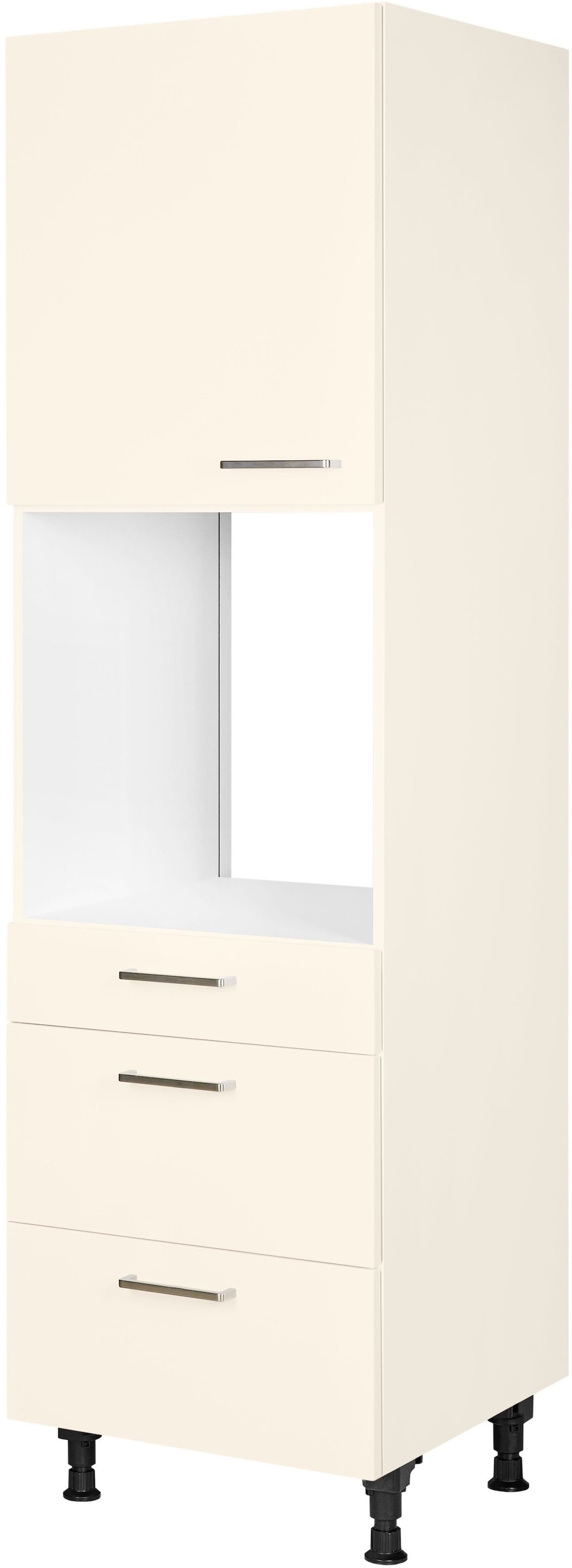 nobilia® Backofenumbauschrank »"Touch", Ausrichtung wählbar, mit Schublade und zwei Auszügen und«, einer Tür, vormontiert, Breite/Höhe: 60/216,6 cm