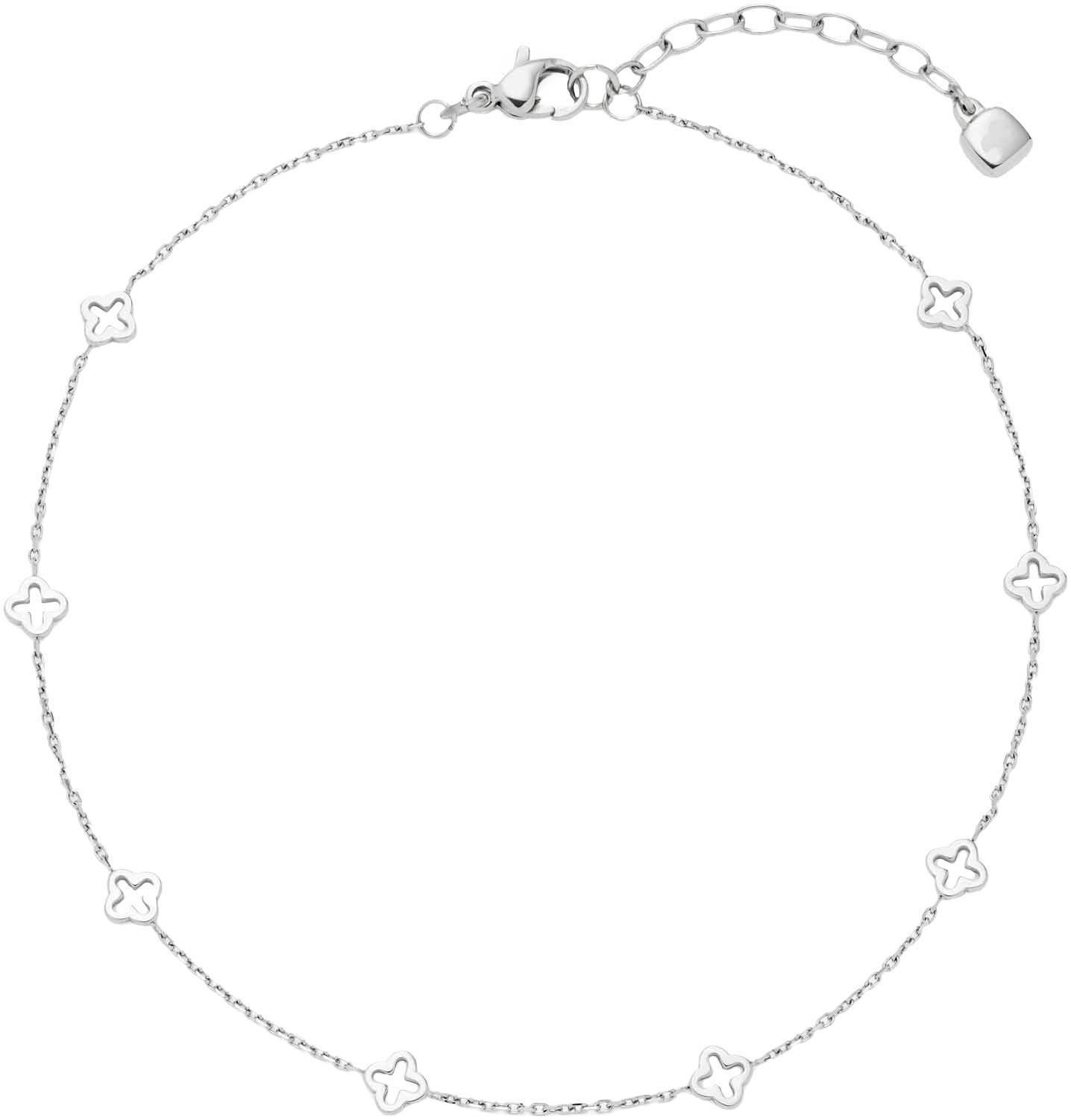 Damen Fußkette "Janna CIAO", Edelstahl, silber, CIAO BY LEONARDO, Edelstahl, Fußketten
