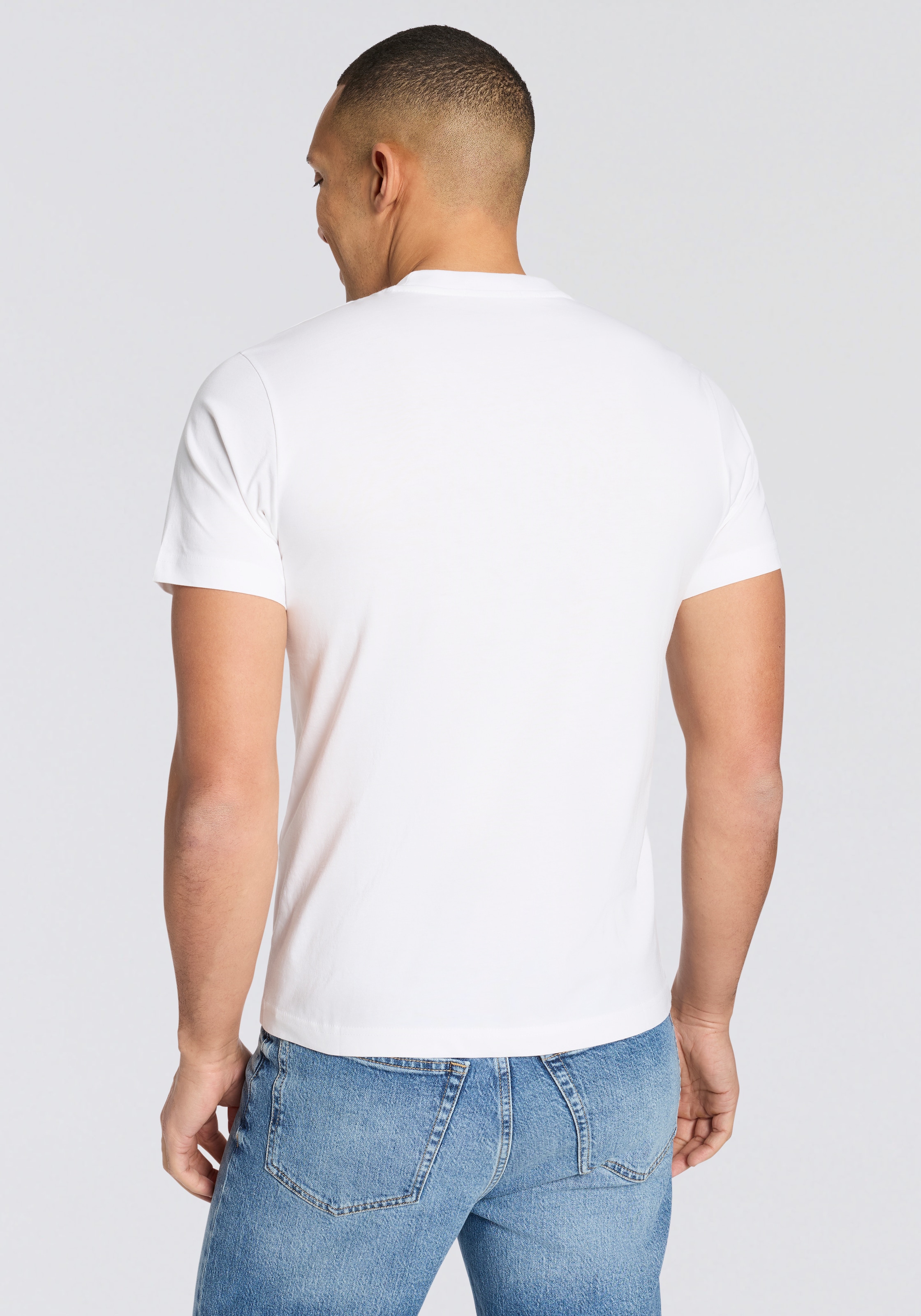 Replay T-Shirt mit Print, Rundhalsausschnitt