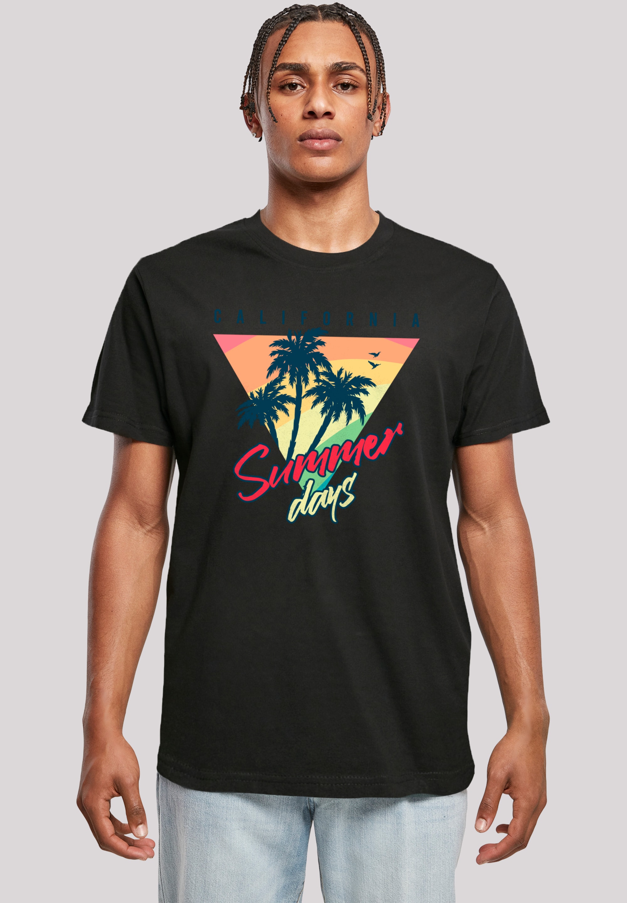 F4NT4STIC T-Shirt "California Palmen Retro", Premium Qualität günstig online kaufen