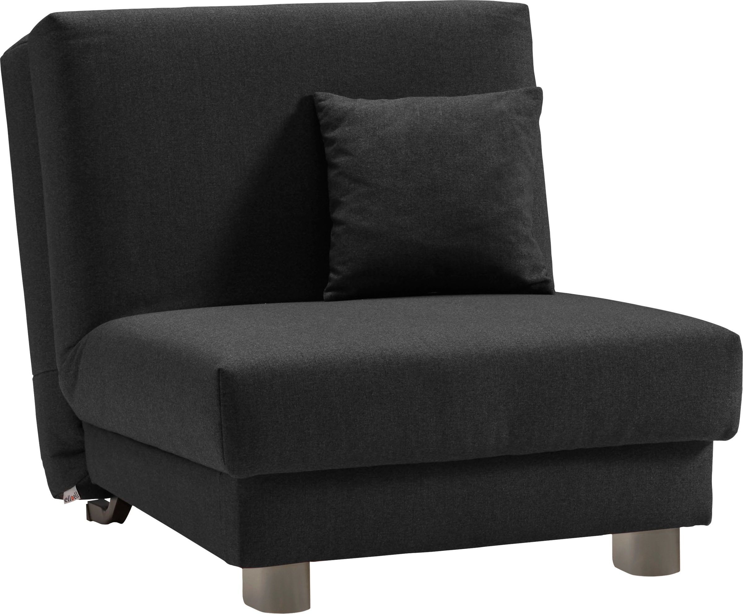 ell + ell Schlafsofa »Enny«, Liegefläche Breite 80 cm, Liegehöhe 40 cm, Füße alufarben, Rückenlehne