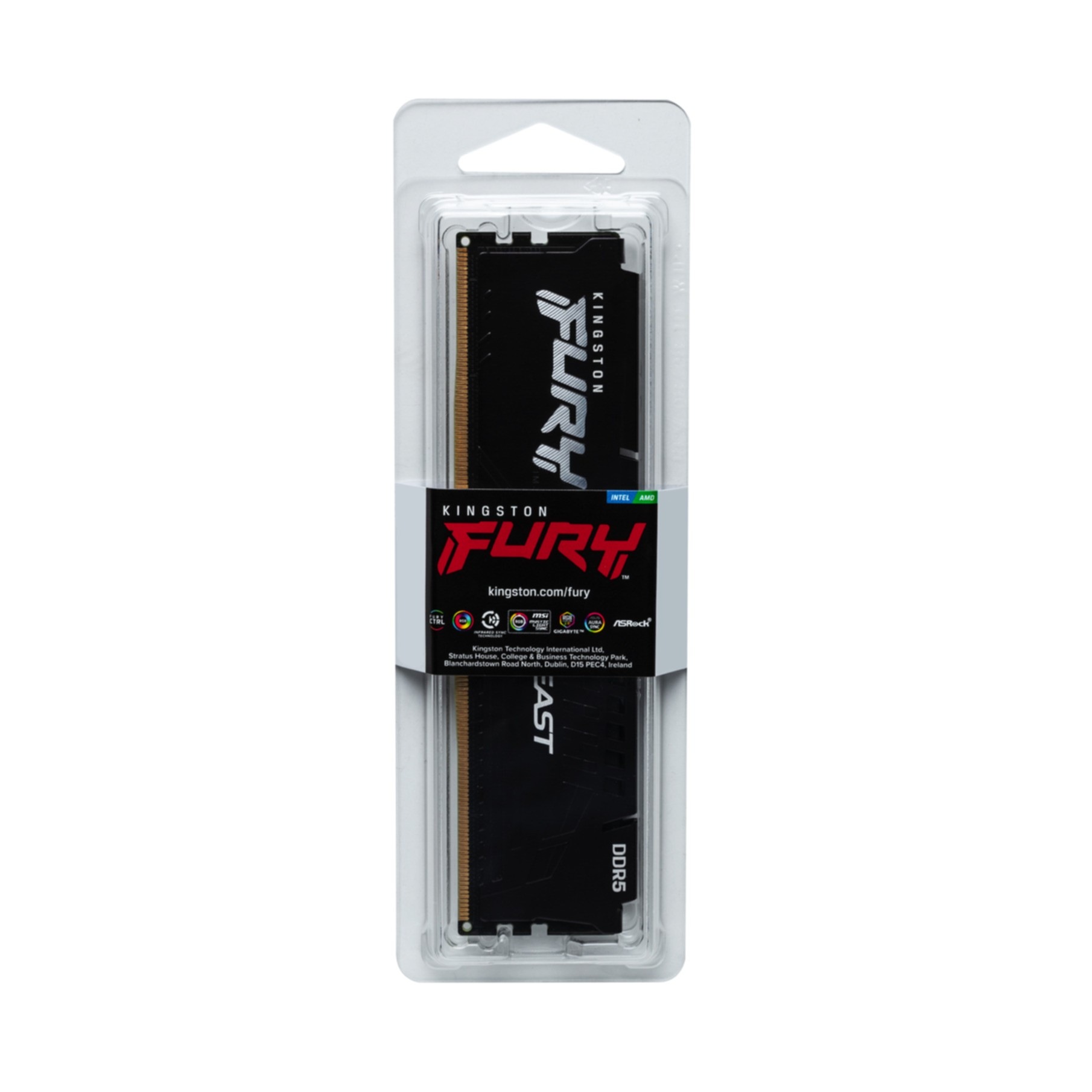 Kingston Arbeitsspeicher »16GB 5200MT/s DDR5 CL40 DIMMFURY Beast Black«