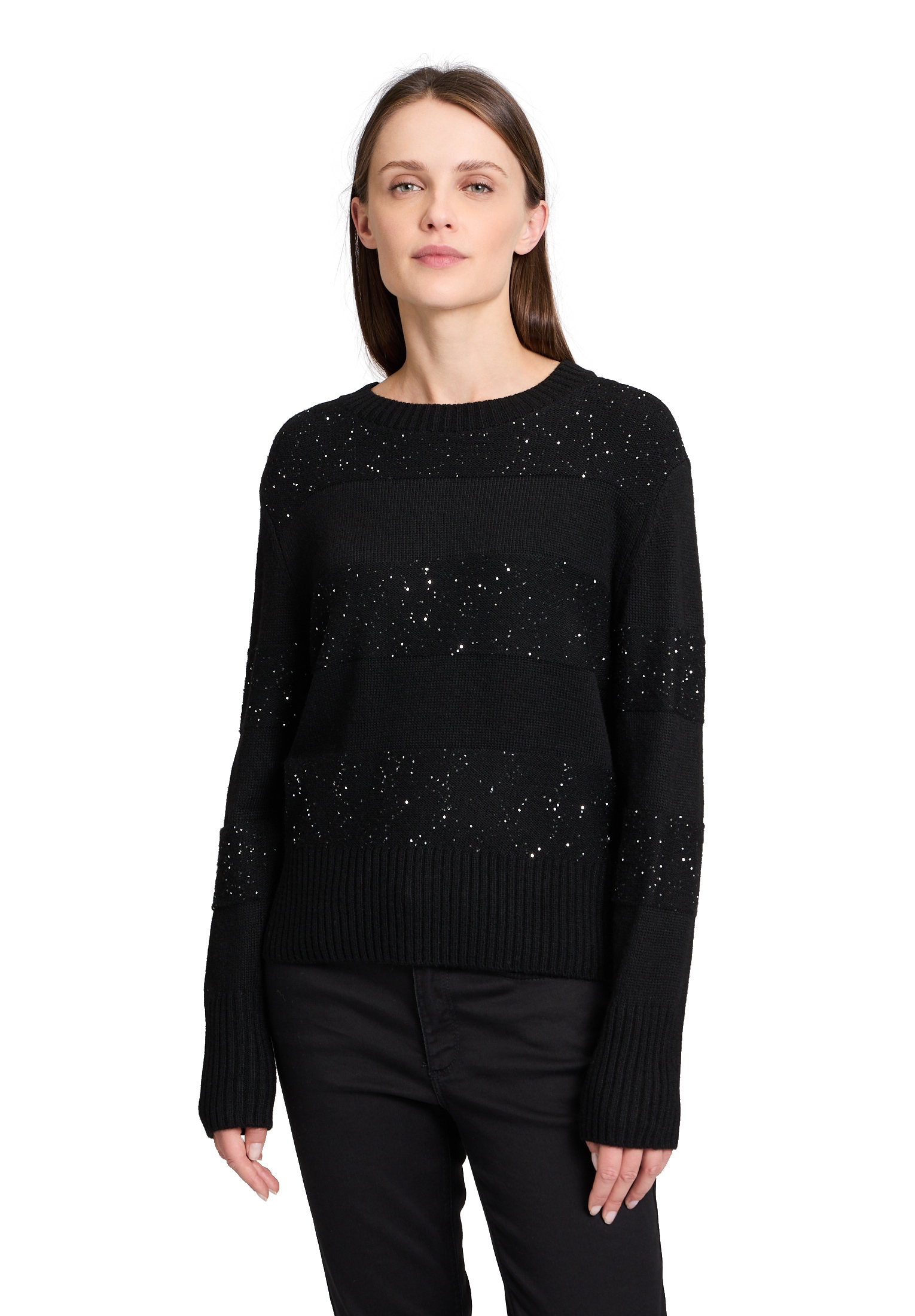 Betty&Co Strickpullover "Betty & Co Damen Strickpullover mit Pailletten" 1 günstig online kaufen