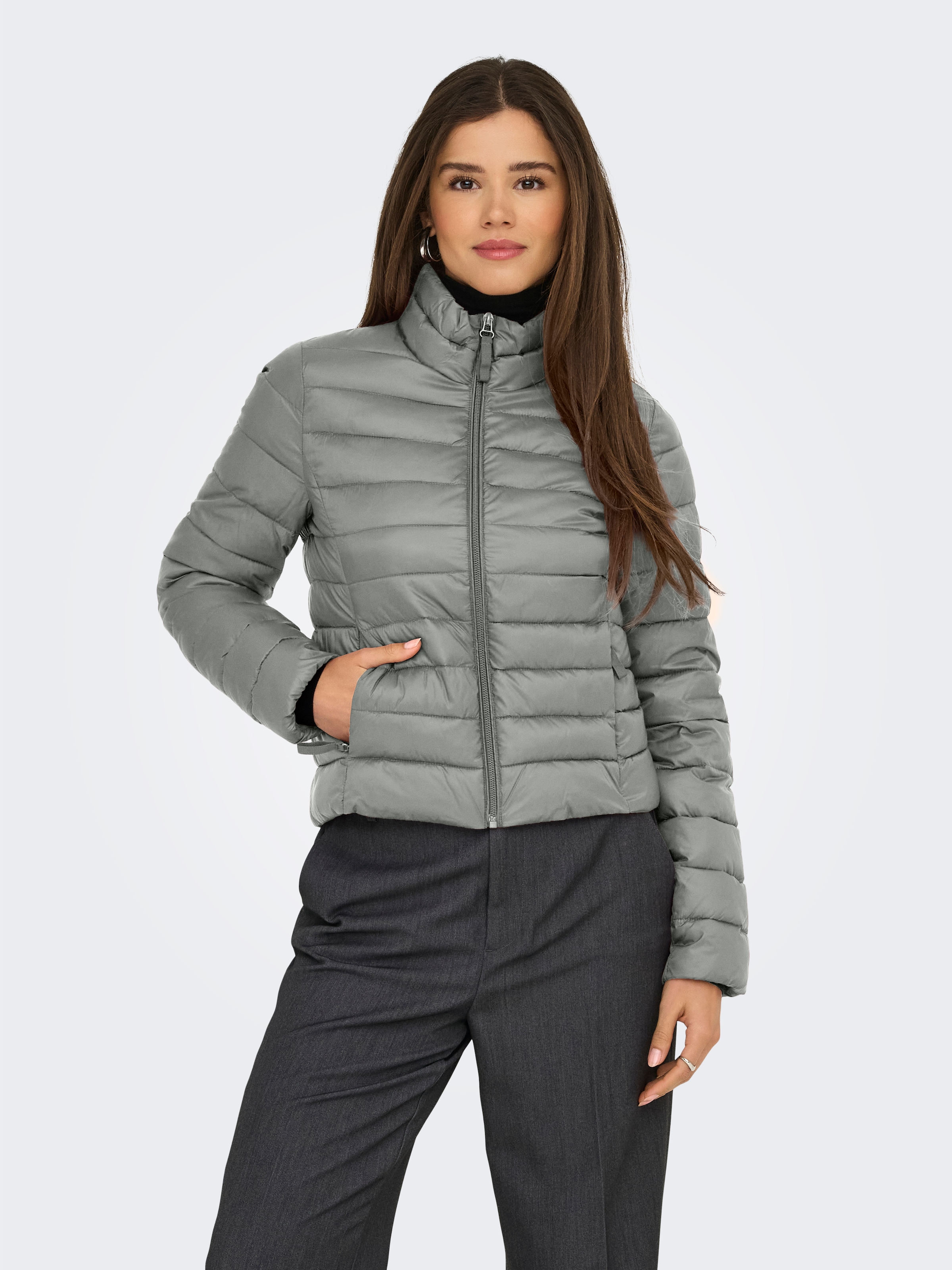 Only Steppjacke "Onltahia Lw Quilted Jacket Otw Noos" Ohne Kapuze Kunstfaser