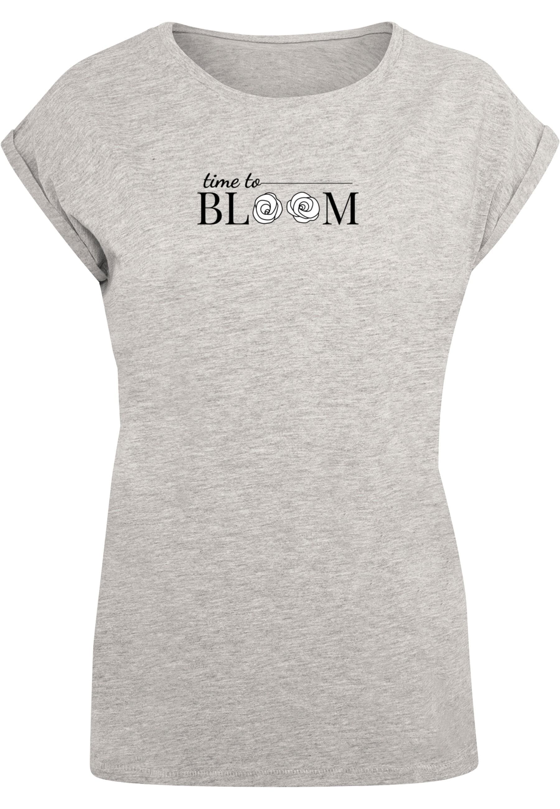 Merchcode T-Shirt "Merchcode Damen Ladies Time to bloom - Extended Shoulder günstig online kaufen