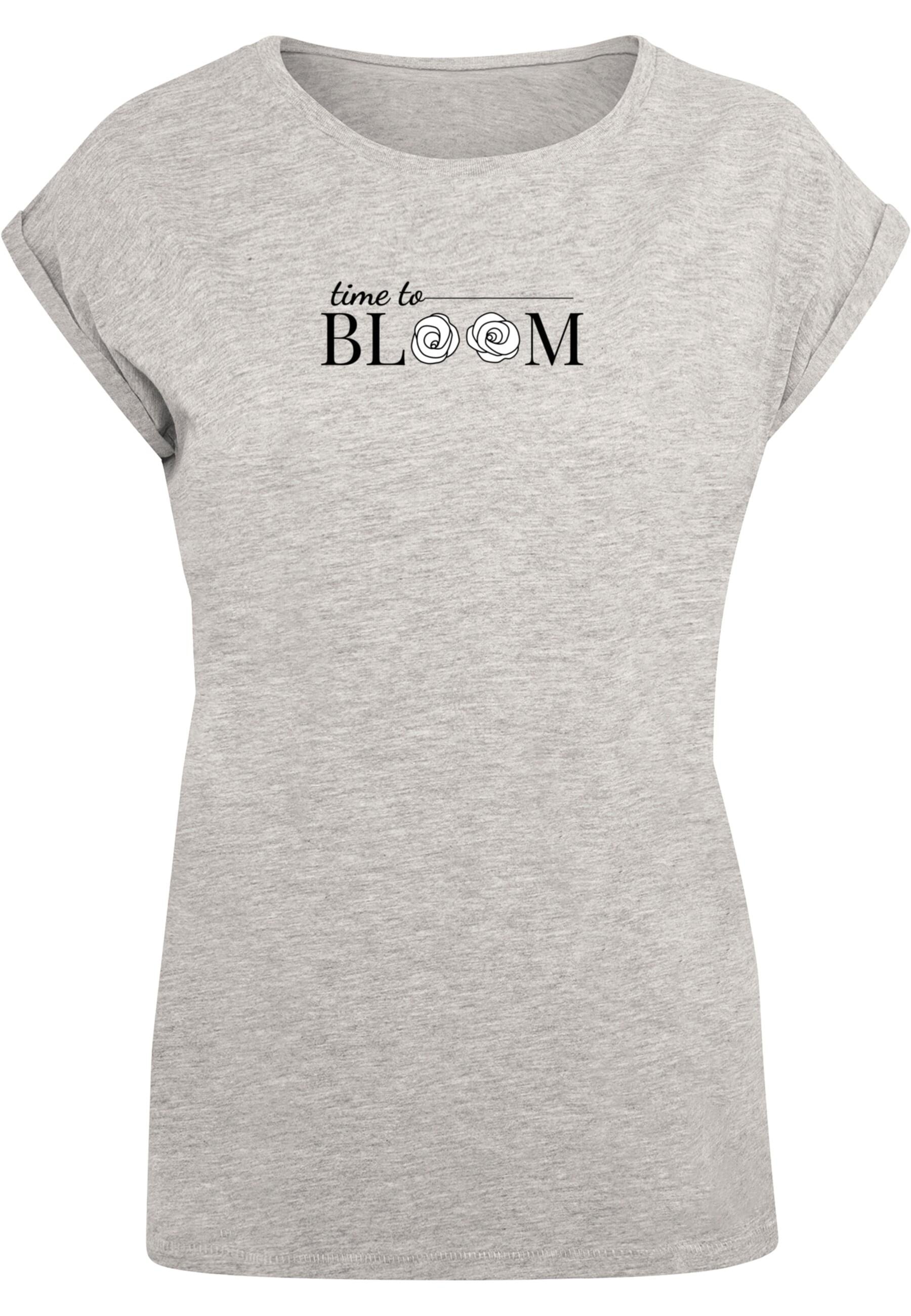 Merchcode T-Shirt "Merchcode Damen Ladies Time to bloom - Extended Shoulder günstig online kaufen