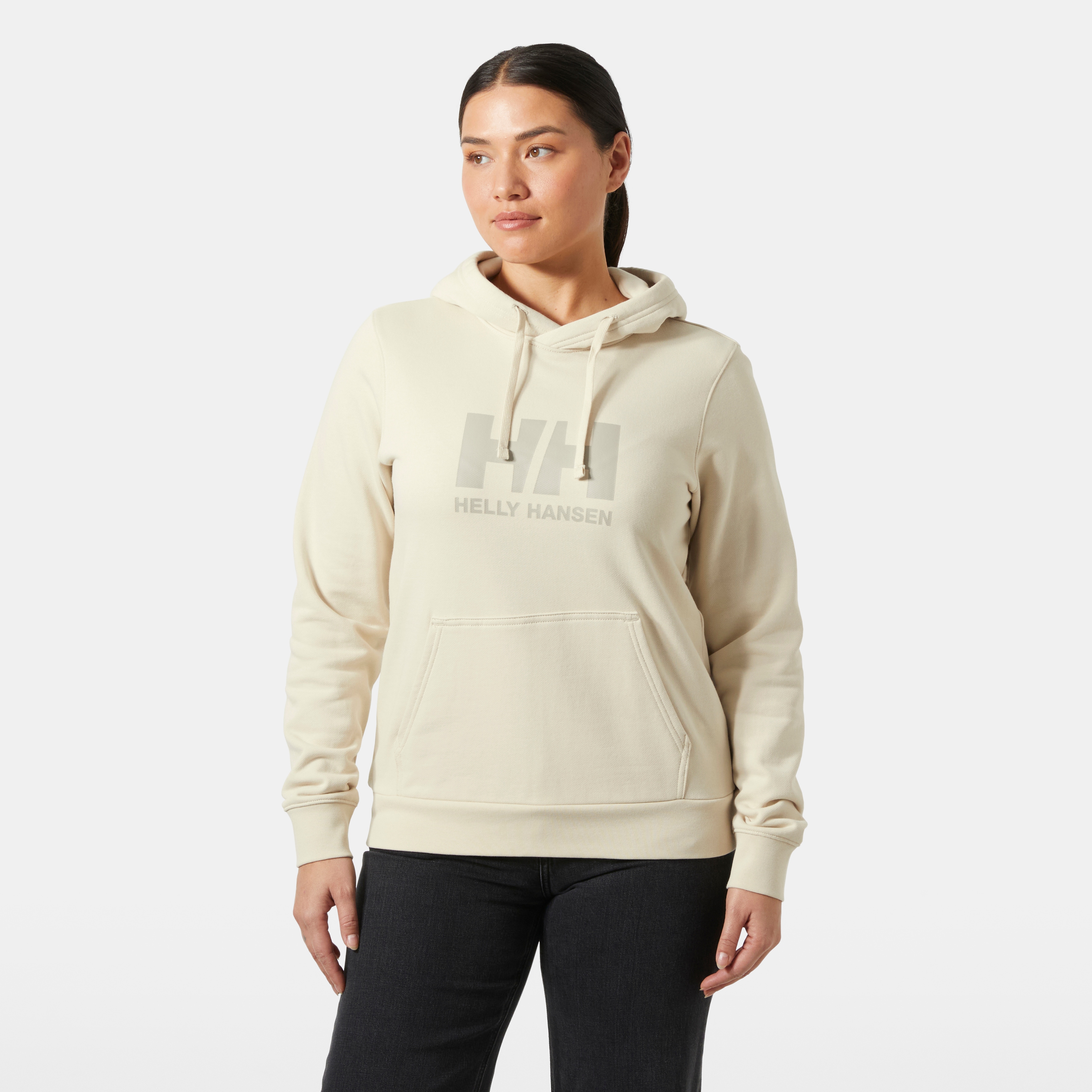 Helly Hansen Kapuzensweatshirt "W HH LOGO HOODIE", mit Kordelverschluss, aus Baumwolle, sportlicher Schnitt