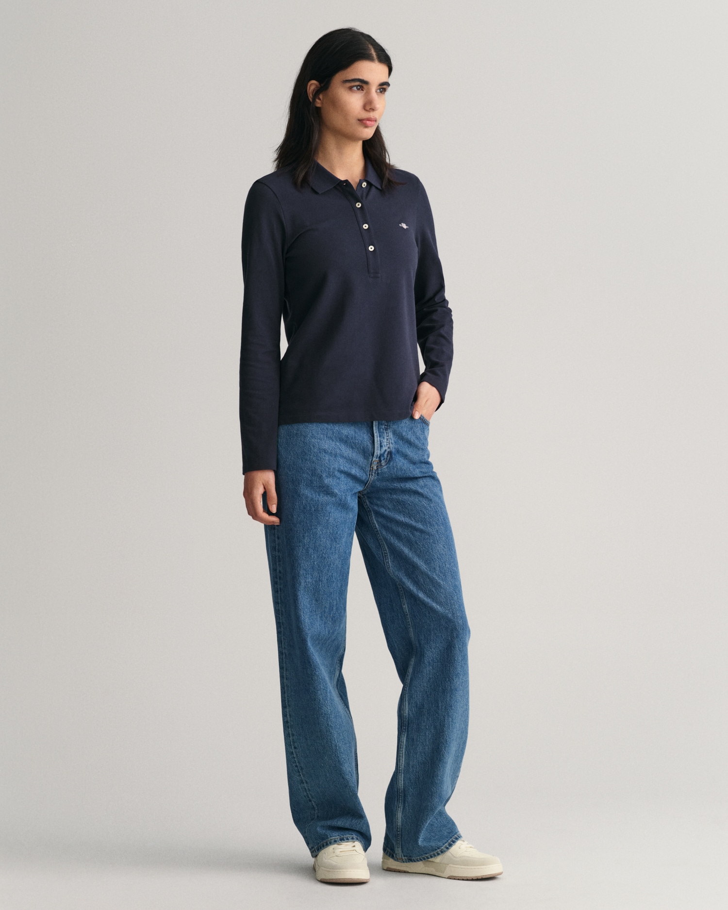 Gant Langarm-Poloshirt »SLIM SHIELD LS PIQUE POLO«