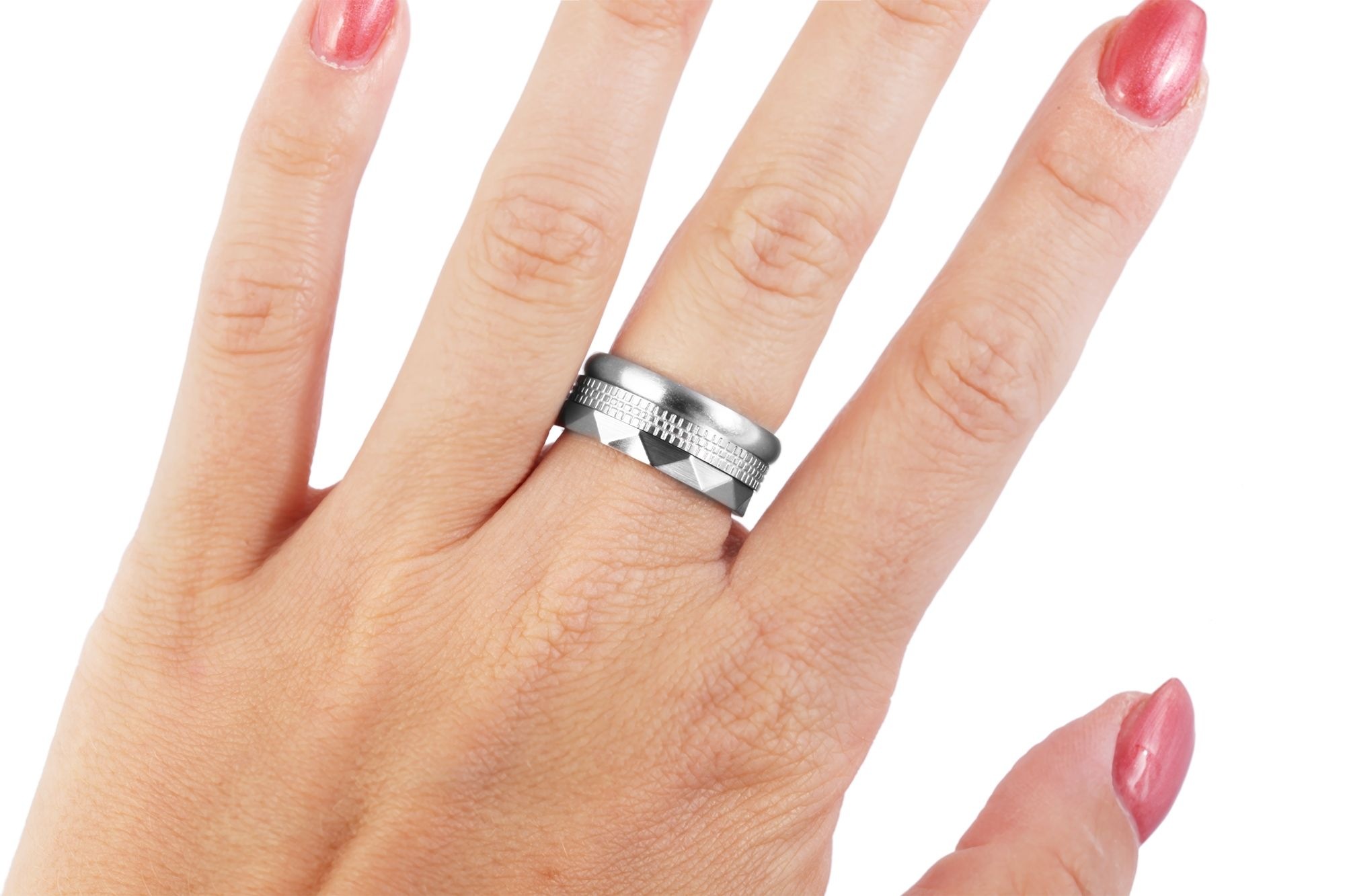 Fingerring ADELIA´S "Damen Ring aus Edelstahl" Gr. 52, silber, Fingerringe, Damen, 52, Edelstahl, Fingerring 8