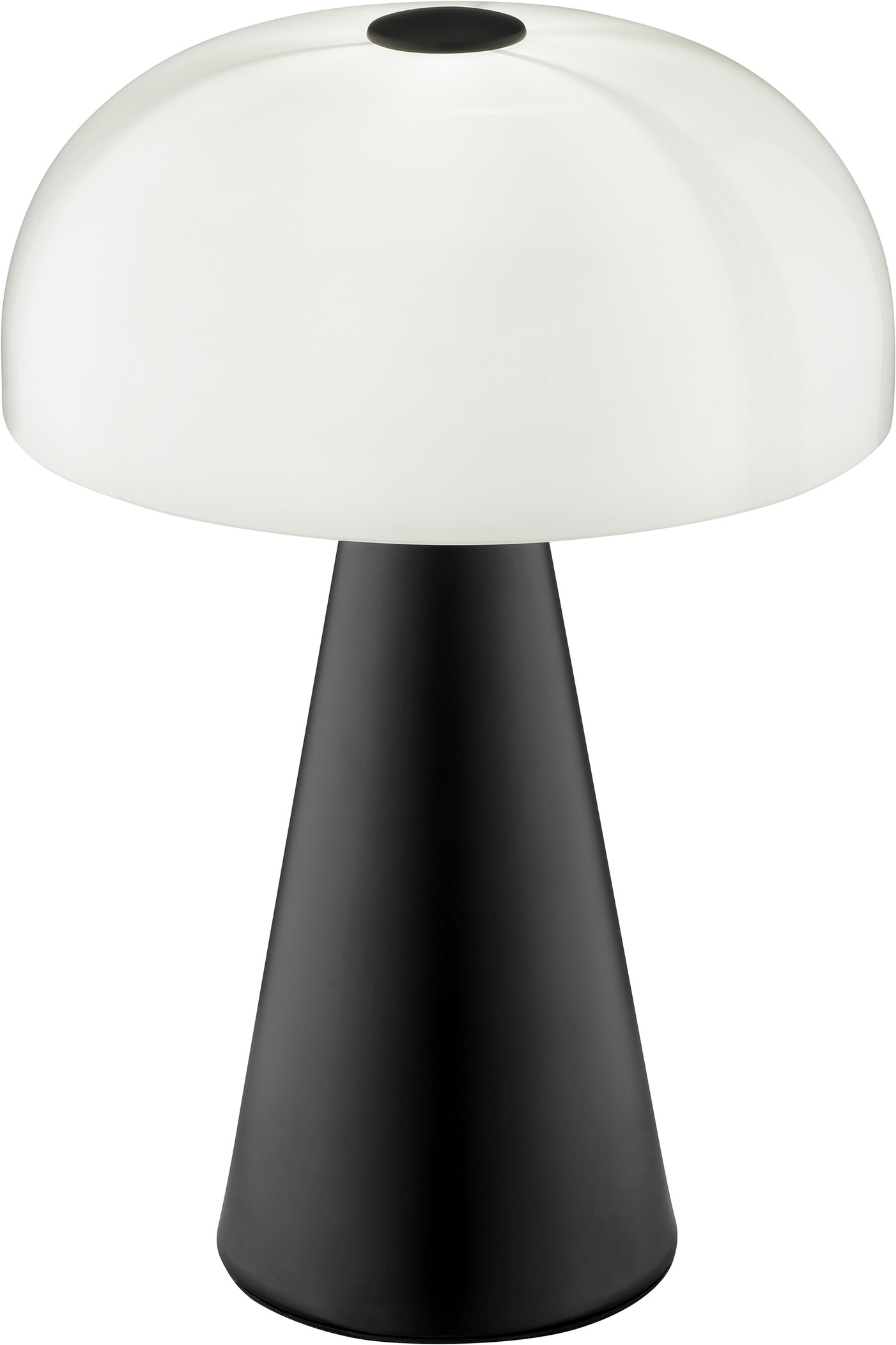 Brilliant Tischleuchte »Crescent« E14 1 Stk. Pilz Tischleuchte, 35 cm, Ø 24 cm, E14, Schalter am Kabel, schwarz