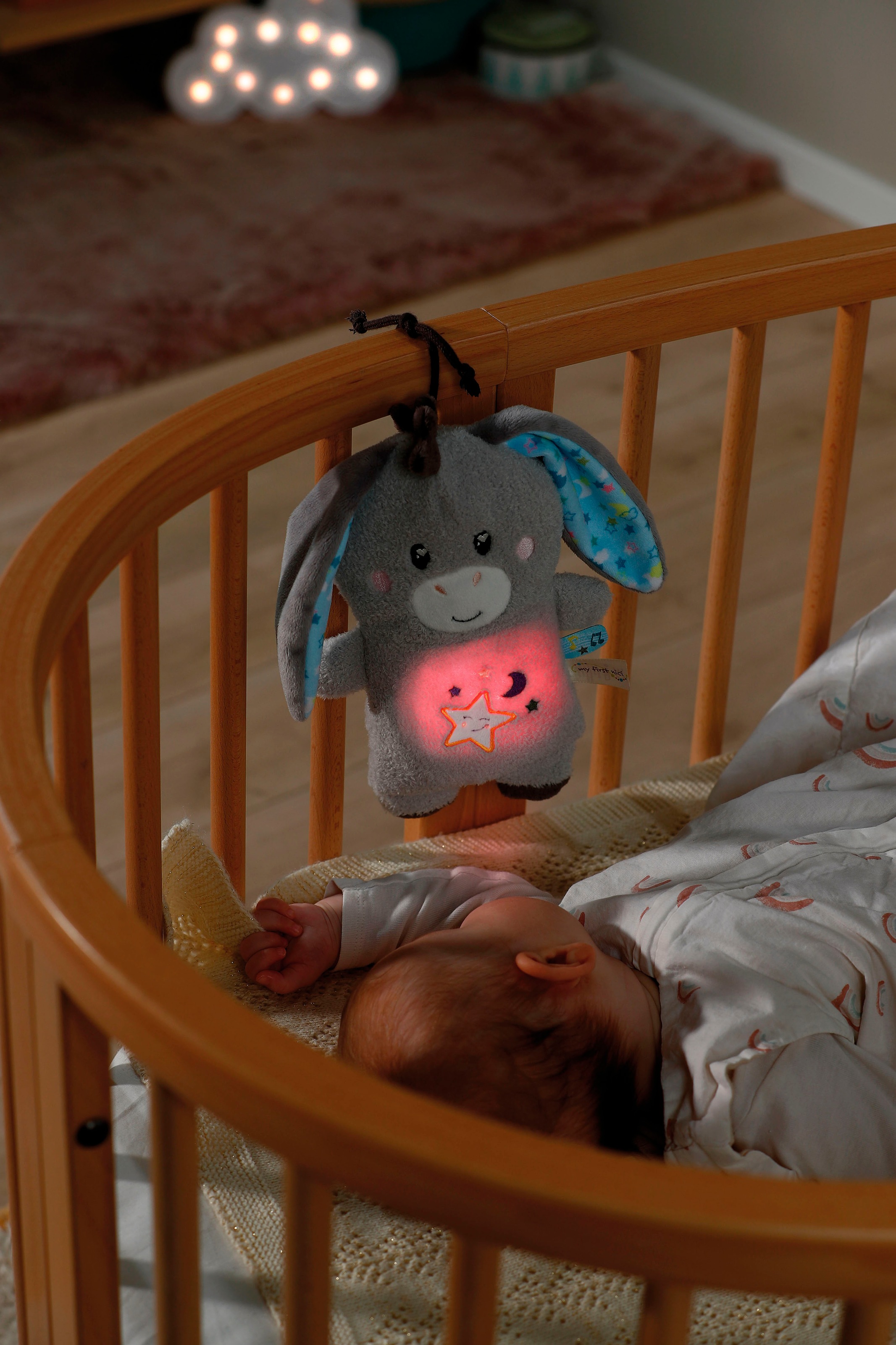 Nici Kuscheltier »My First NICI, Esel Littledoo 25 cm«, Baby Einschlafhilfe; mit Licht und Sound