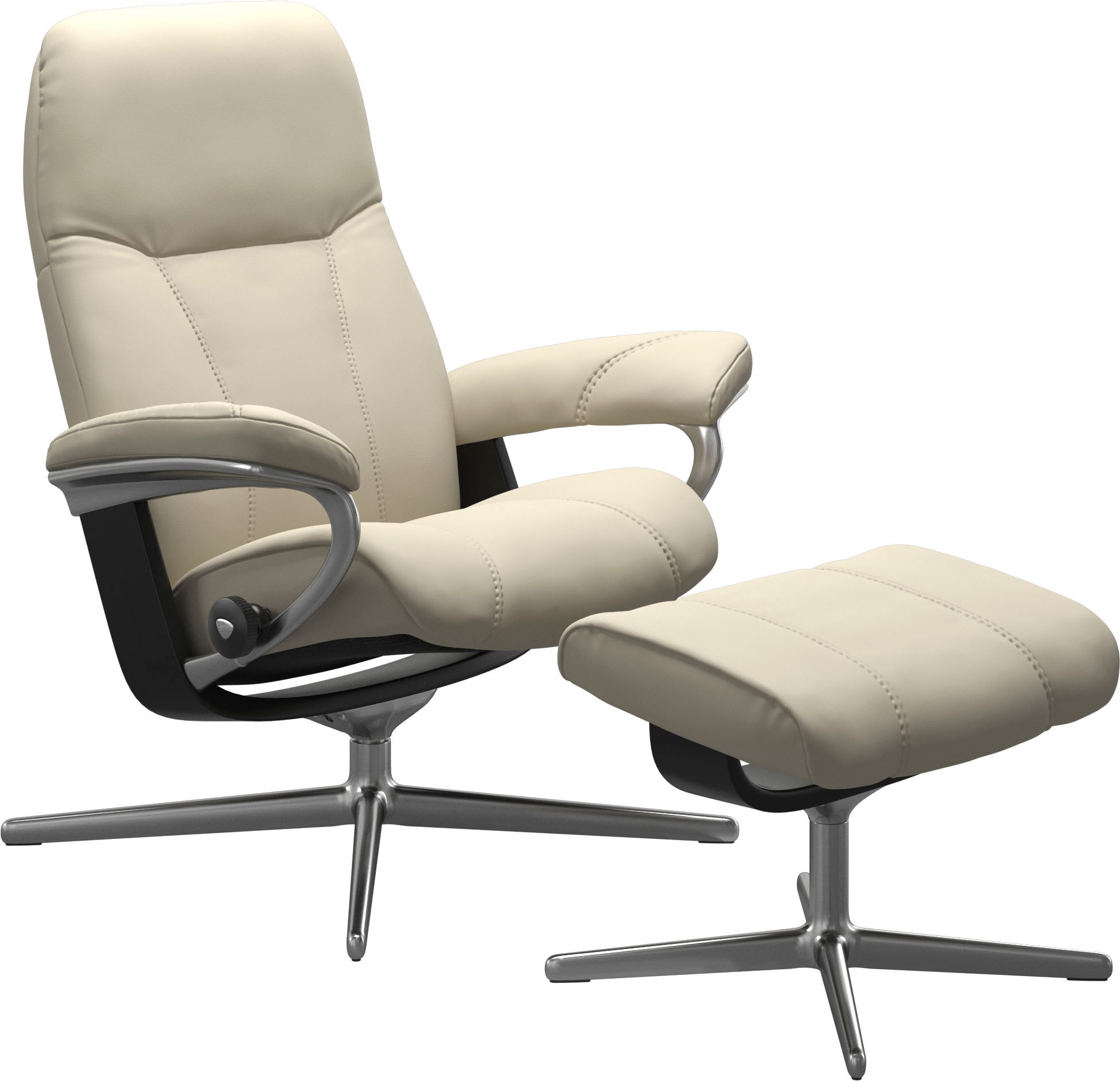 Stressless® Relaxsessel »Consul« mit Cross Base, Größe S, M & L, Holzakzent Schwarz