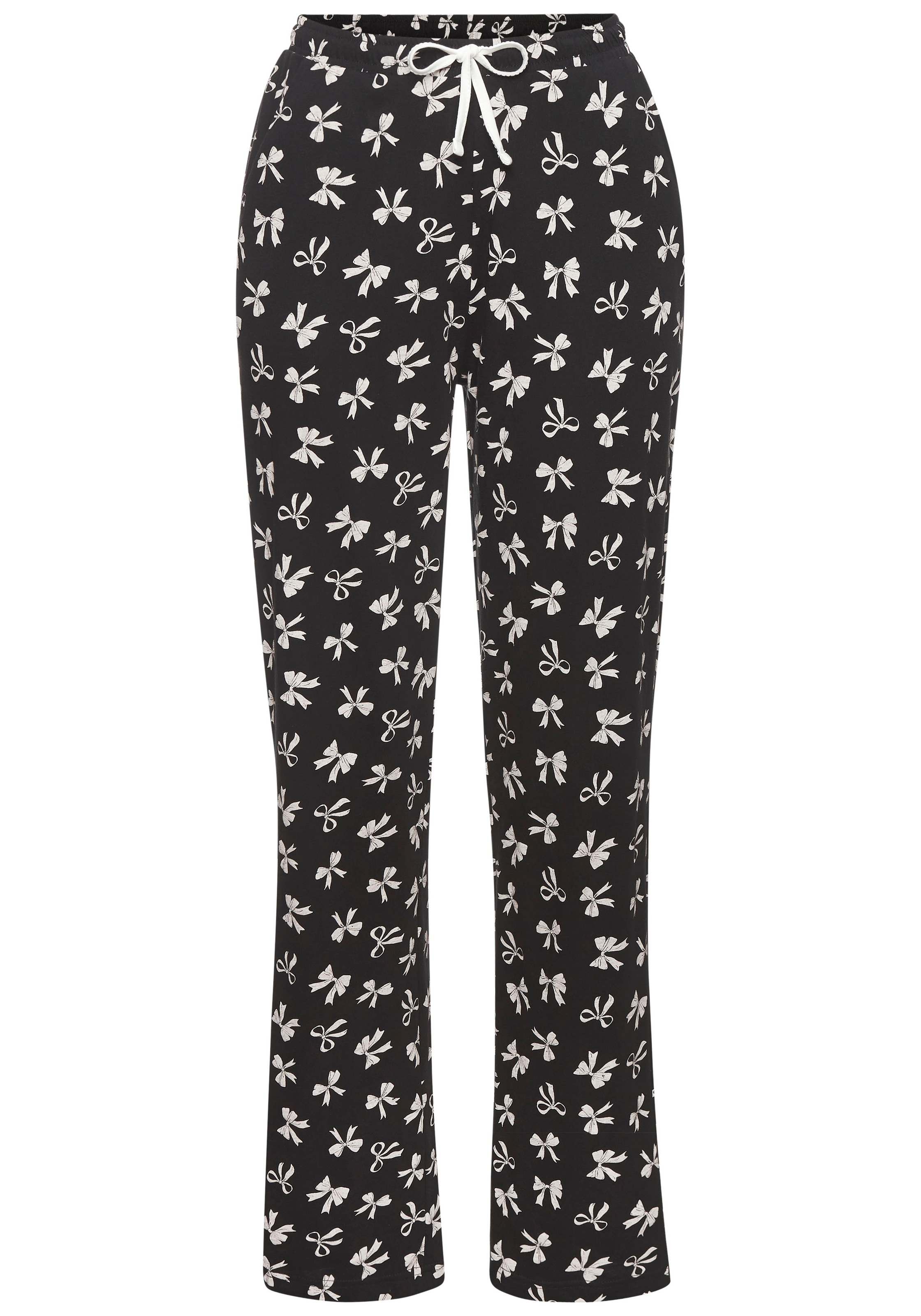 Vivance Dreams Pyjama, (Set, 4 tlg.), Mit süßem Schleifenmuster