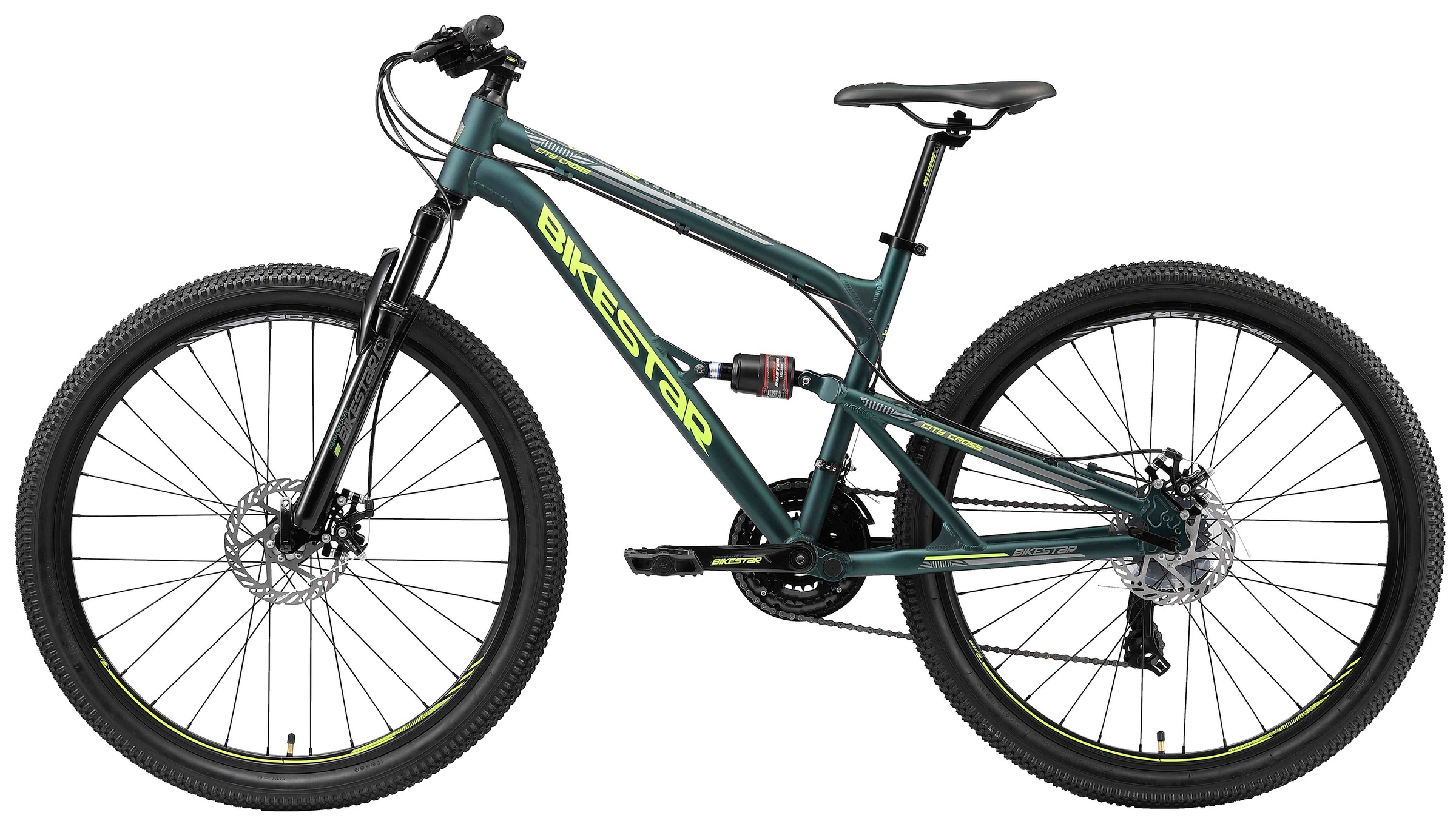 Bikestar Mountainbike 21 Gang Shimano RD-TY300 Schaltwerk Kettenschaltung für Damen und Herren, Kettenschaltung