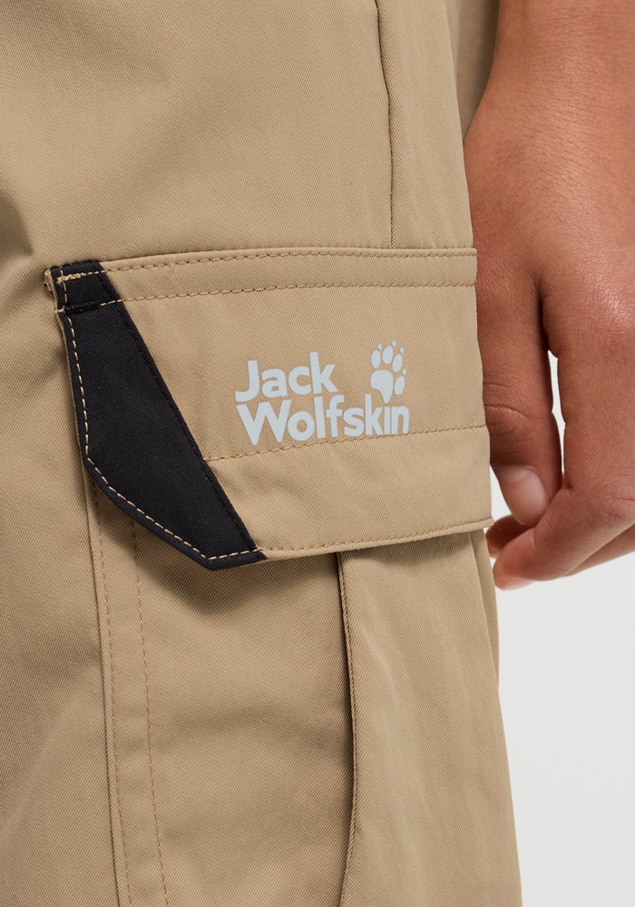 Jack Wolfskin Cargohose »CARGO PANTS K«  mit reflektierenden Details, windabweisend, atmungsaktiv