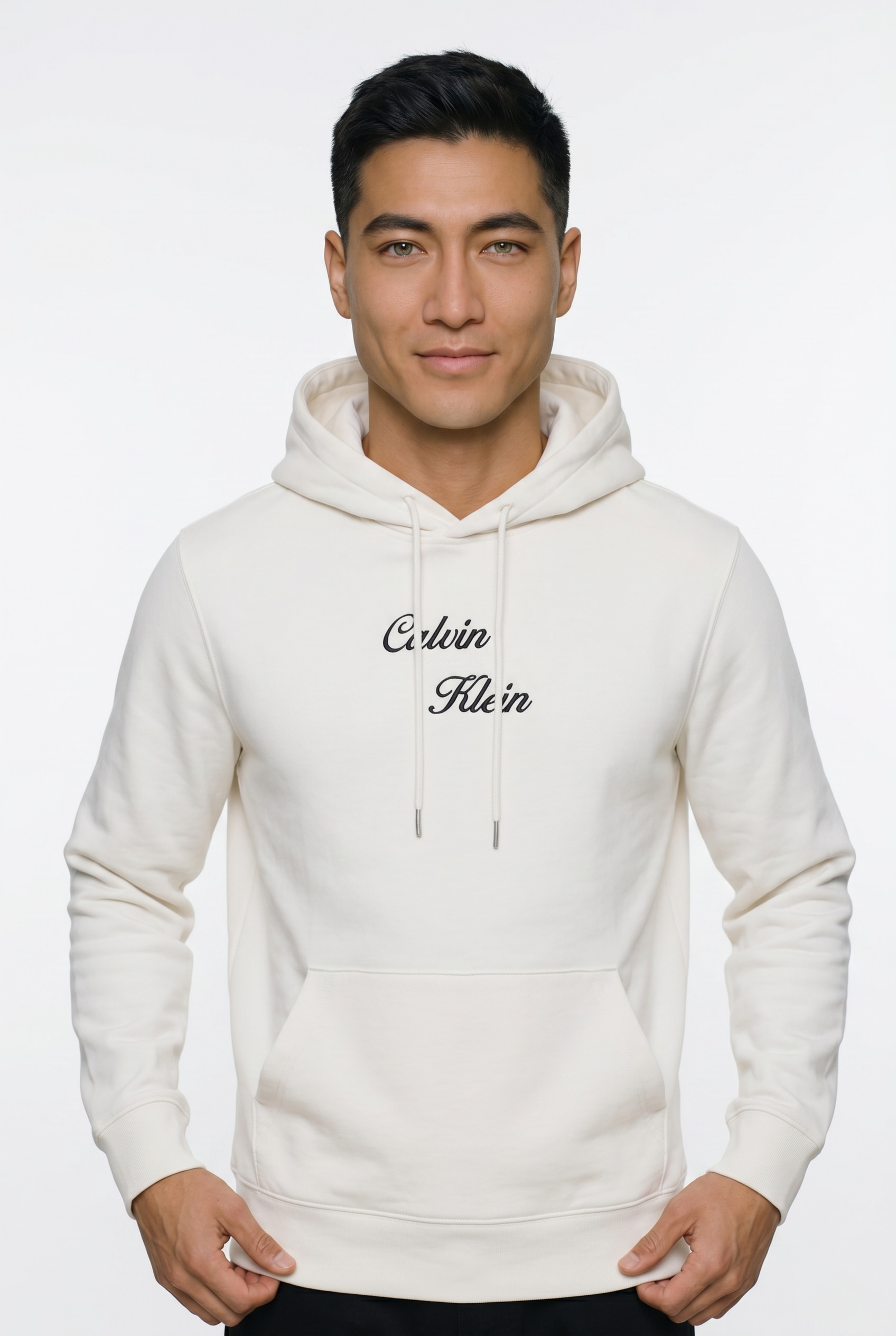Calvin Klein Jeans Kapuzensweatshirt, Stickerei, Regular Fit, reine Baumwolle