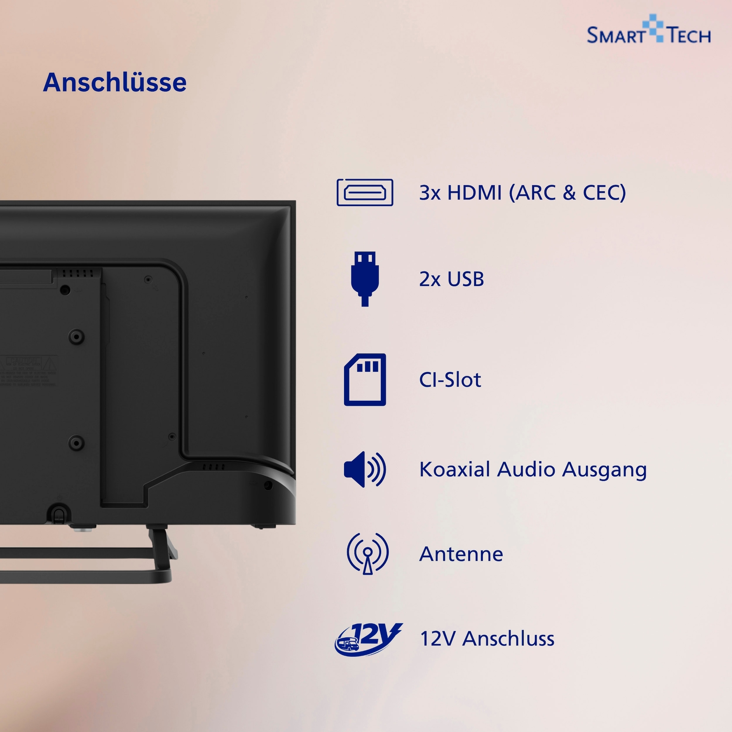 Smart Tech LED-Fernseher »24HN01V3CA« 60 cm/24 ″ HD ready