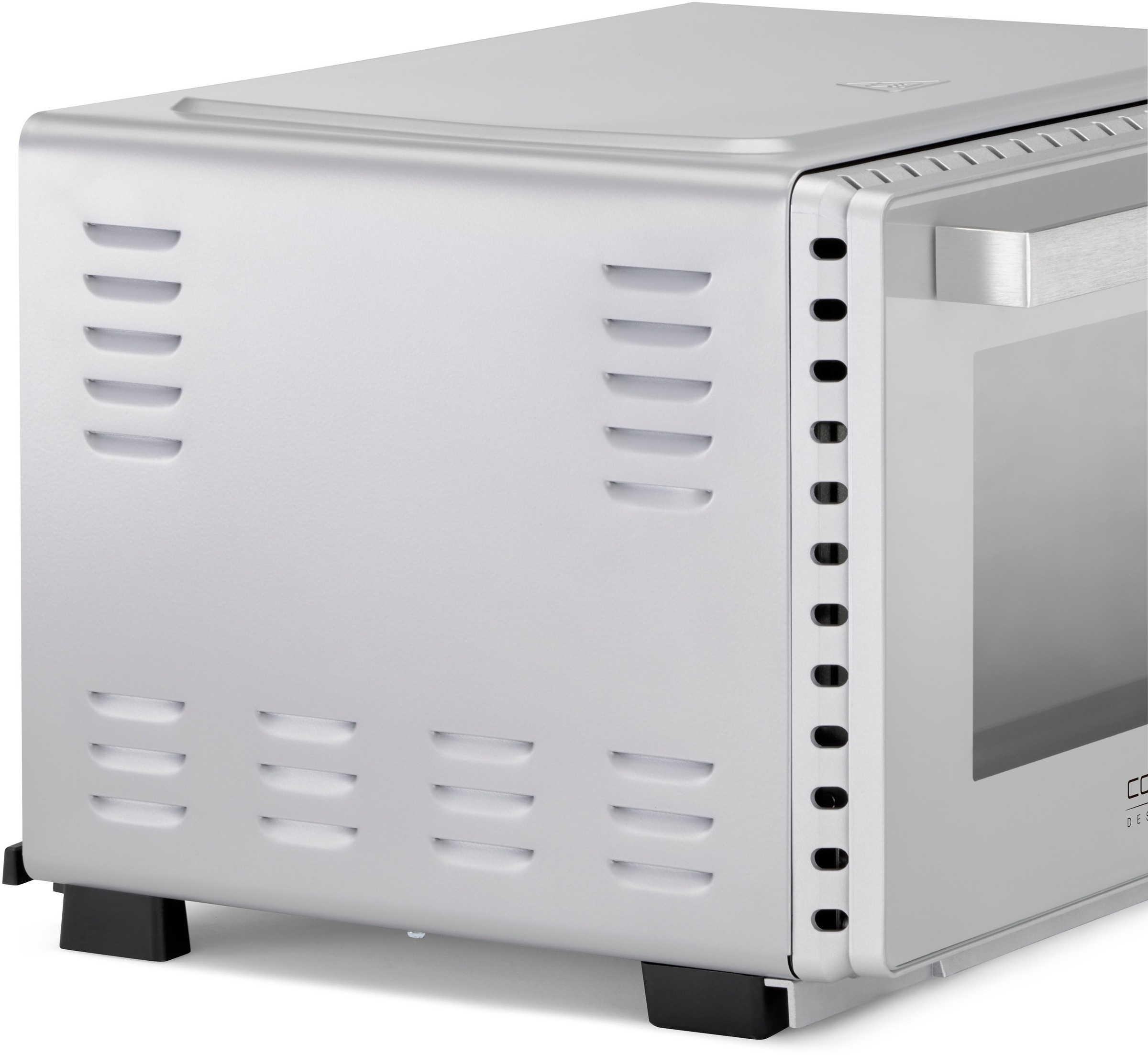 CASO Minibackofen "TO 26 SilverStyle", silber (silberfarben), B:48cm H:30cm T:40cm, Minibacköfen, mit rotierendem Drehspieß, Minibackofen 3