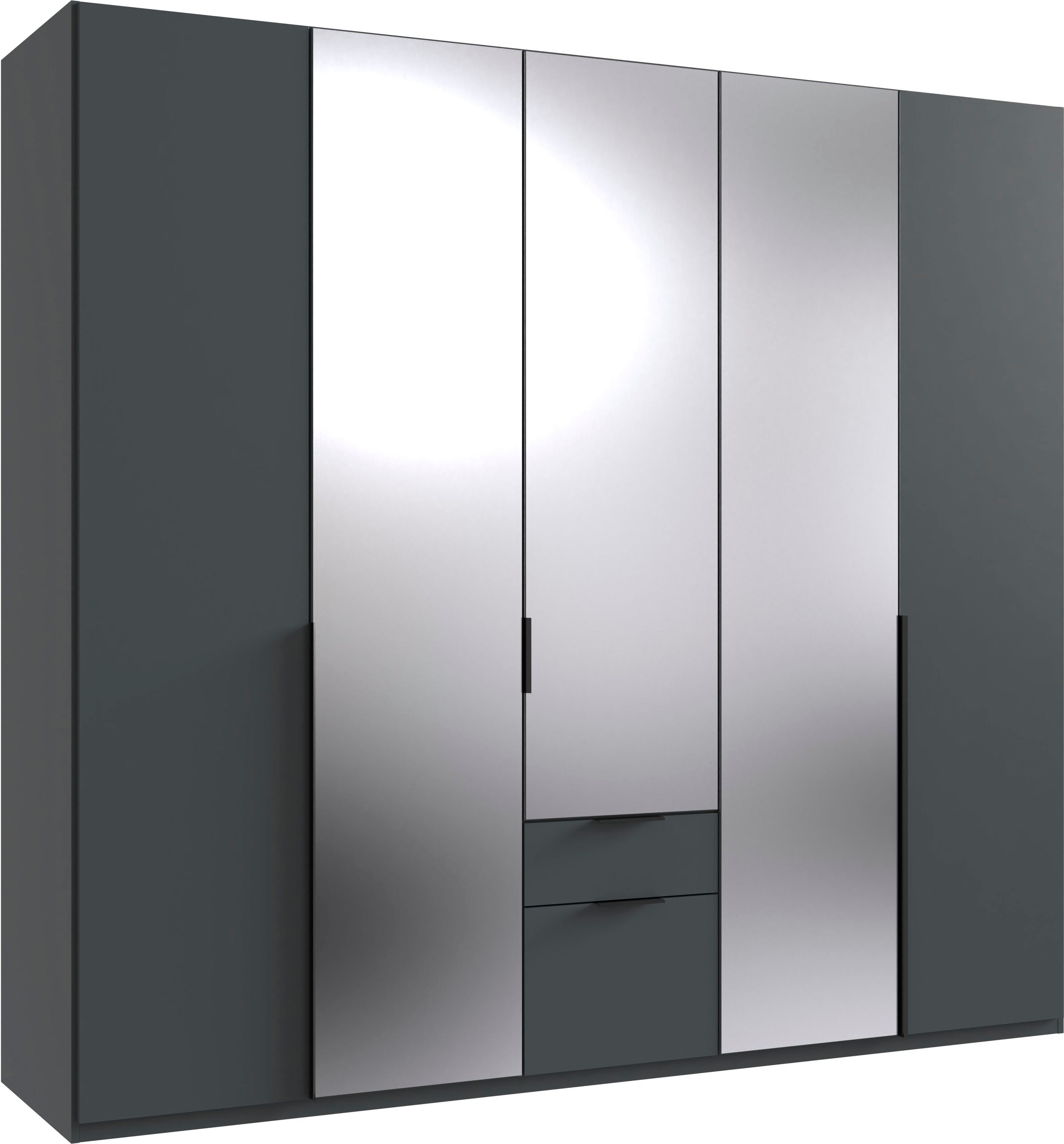 Wimex Drehtürenschrank "Mugano" mit langen oder kurzen Griffen aus Metall, in vielen Breiten, 208 oder 236 cm hoch, Made in Germany