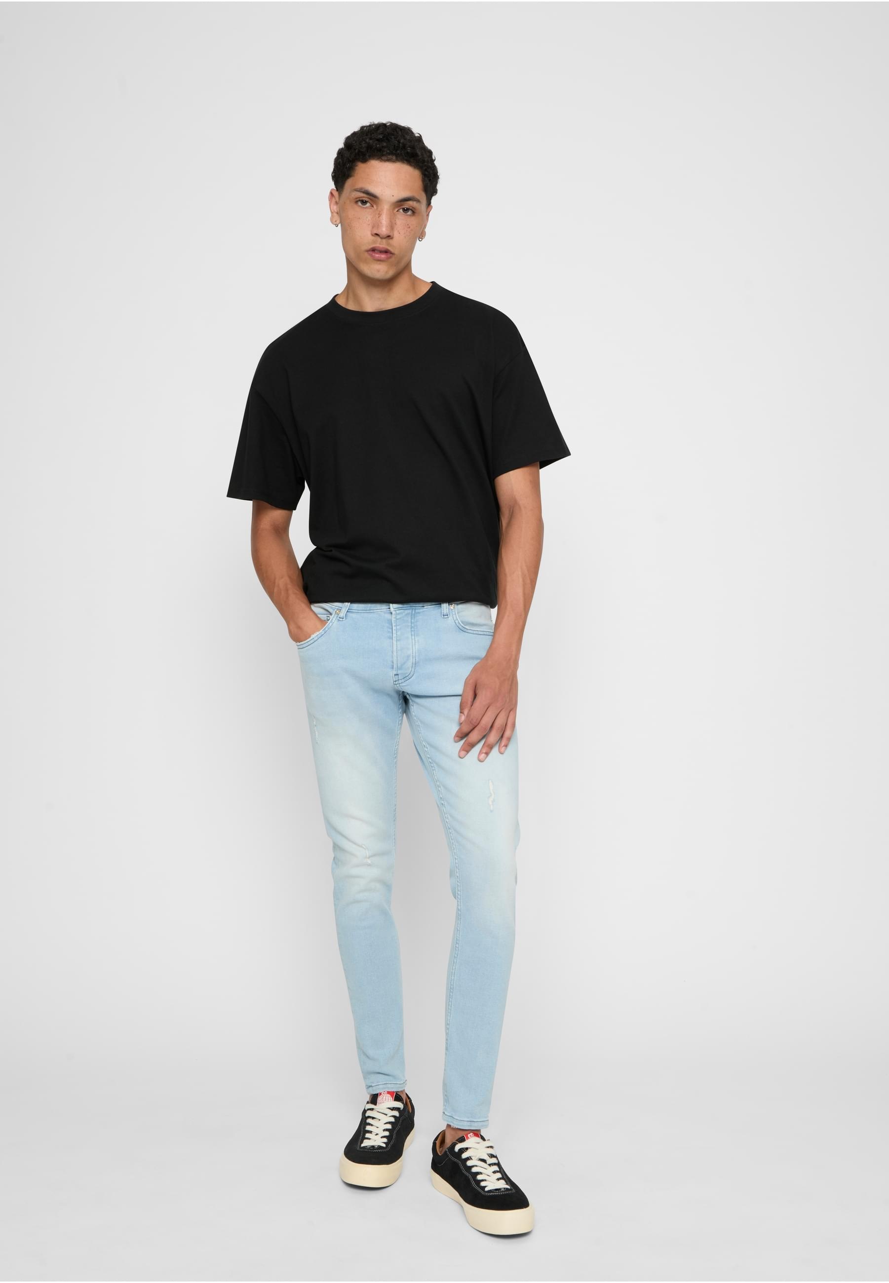 2Y Studios Bequeme Jeans »2Y Studios Herren 2Y Destroyed Skinny Fit Jeans«