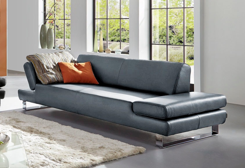 W.SCHILLIG 3-Sitzer "taboo Designsofa mit hohem Sitzkomfort, Breite 232cm, Sitztiefe 69cm" mit Übertiefe, inklusive Armlehnenverstellung