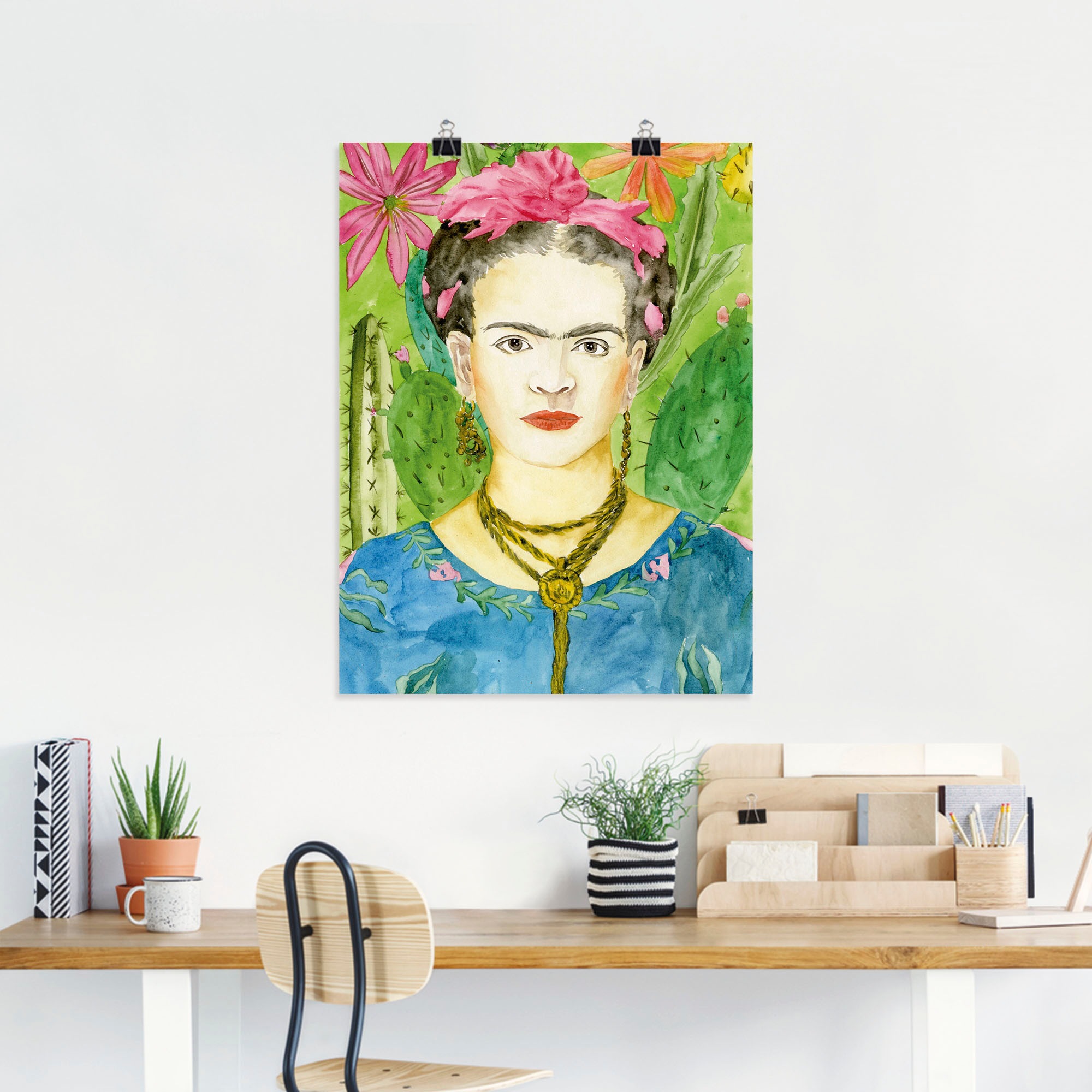 Artland Wandbild »Frida Kahlo II«, Bilder von Frauen, (1 St.), als Alubild,  Leinwandbild, Wandaufkleber oder Poster in versch. Größen kaufen | BAUR