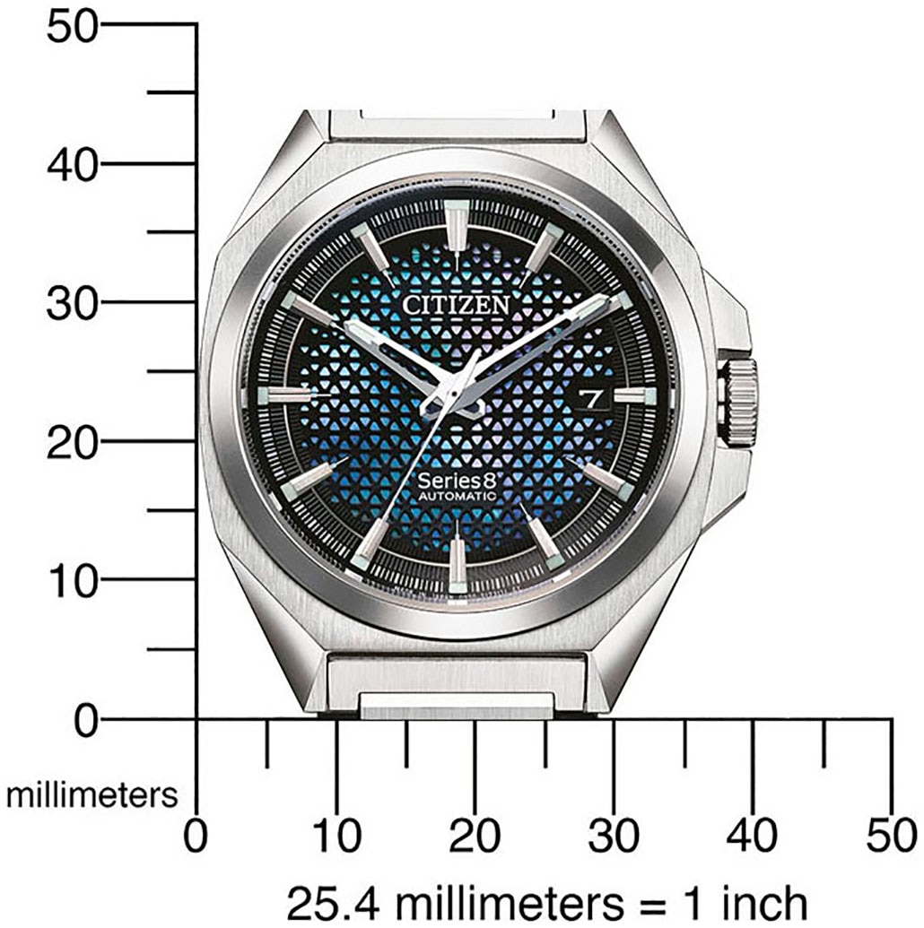 Citizen Automatikuhr »Series 8«, Armbanduhr, Herrenuhr, Damenuhr, Saphirglas, Edelstahlarmband