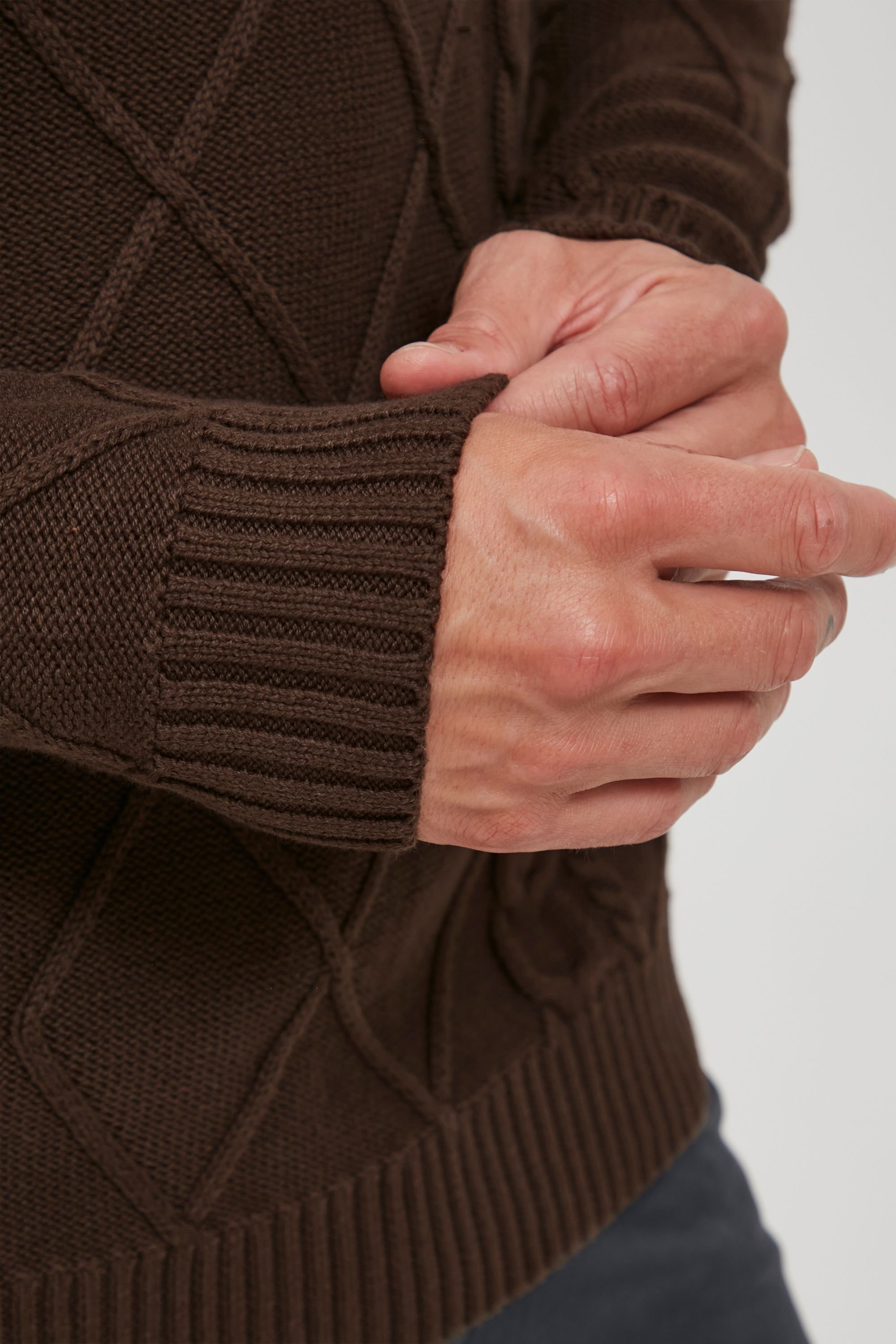 !Solid Strickfleece-Pullover »Strickpullover SDTerence«