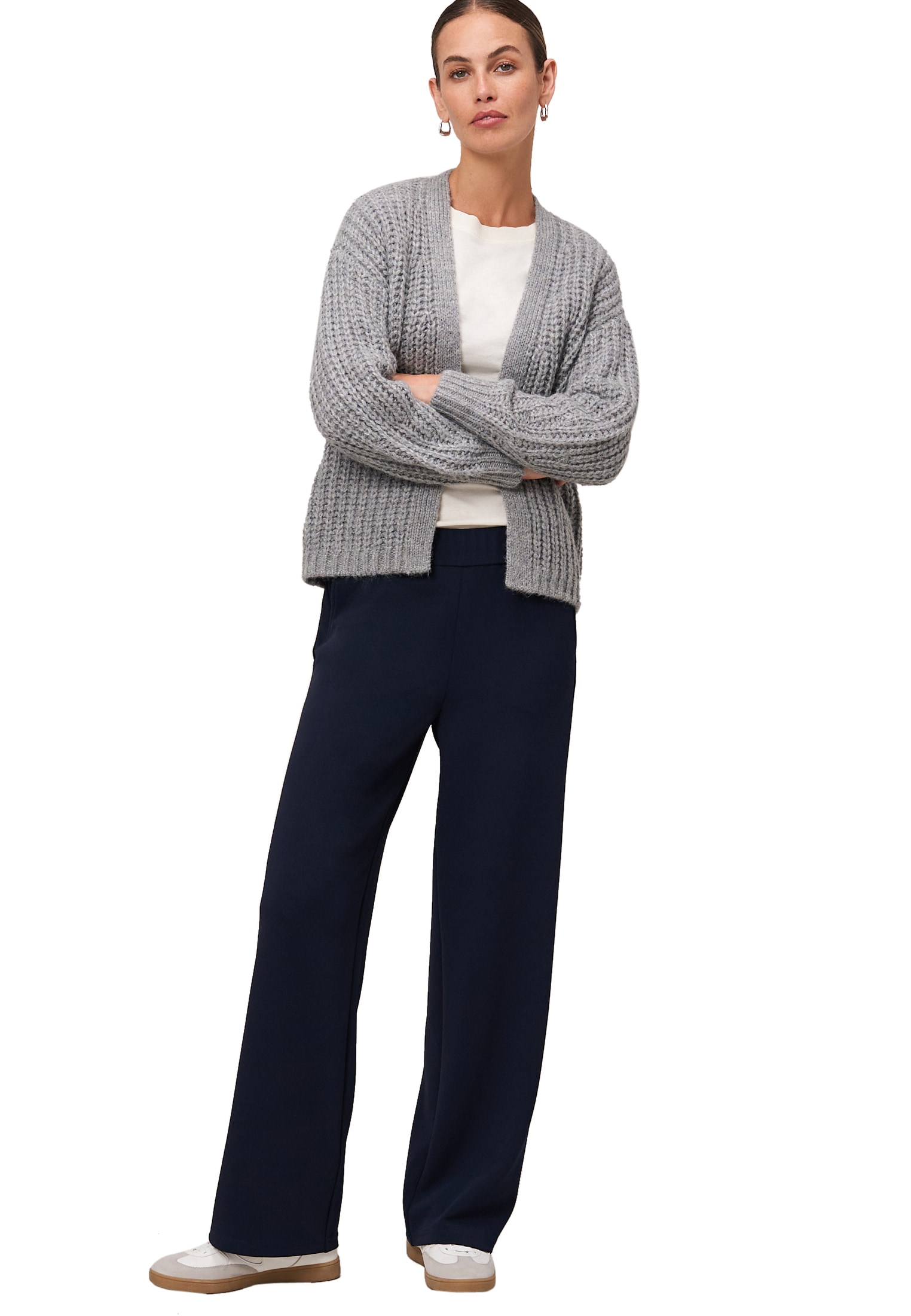 Zero Stoffhose »zero Damen Stoffhose mit elastischem Bund 30 Inch«, Plain/ohne Details