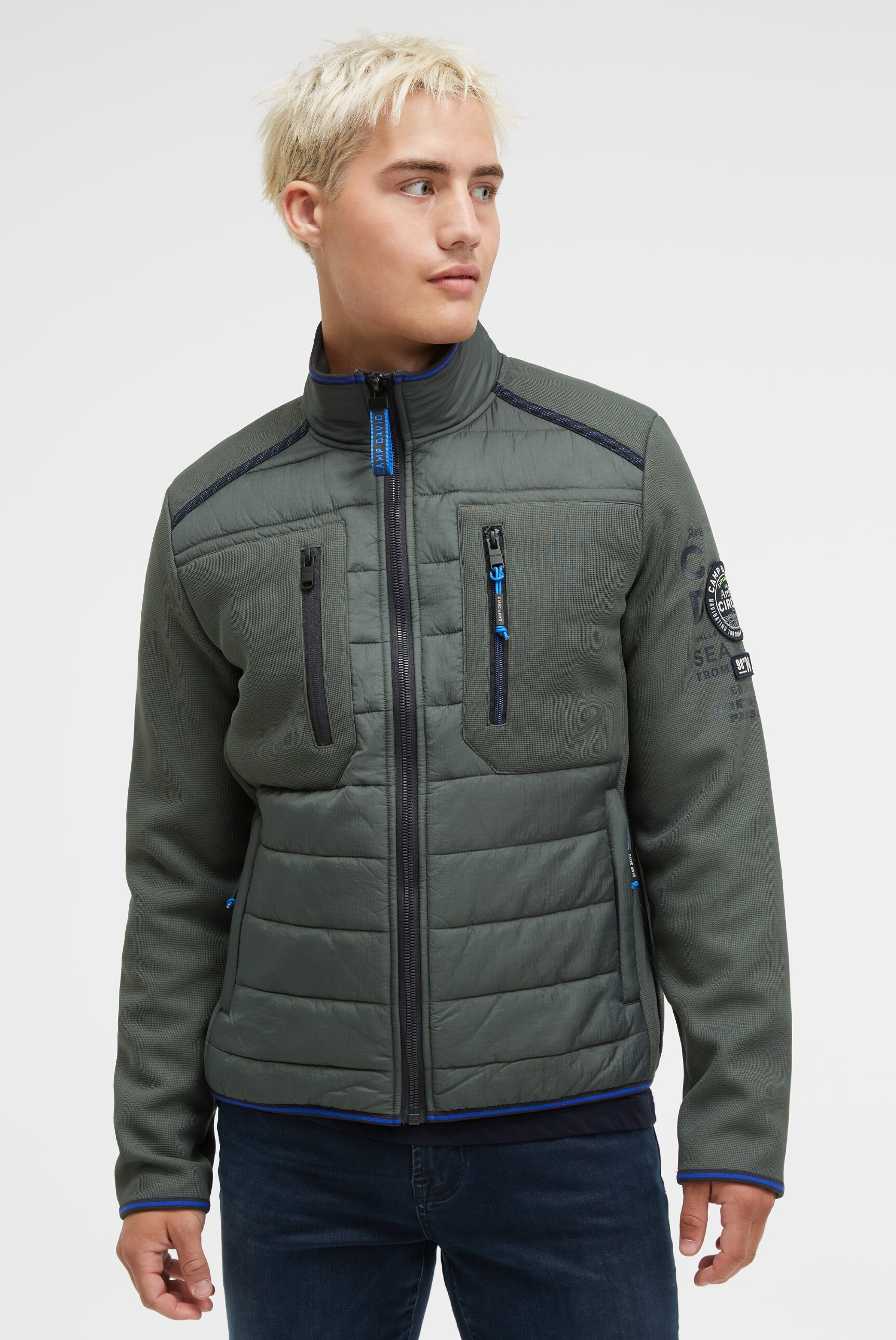 CAMP DAVID Fleecejacke, ohne Kapuze, mit Brusttaschen günstig online kaufen