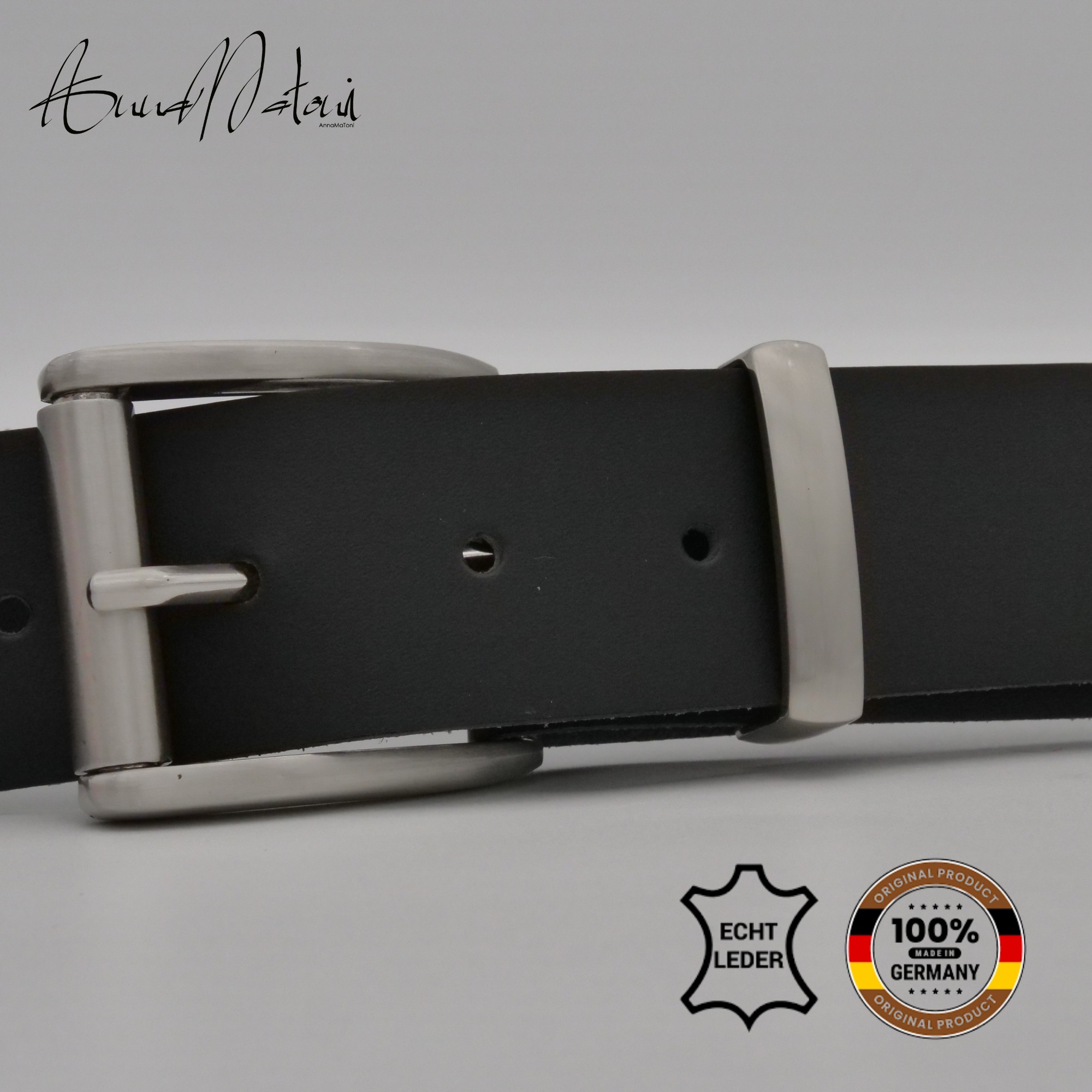 AnnaMatoni Ledergürtel "AnnaMatoni Herren Ledergürtel Zeitloses Design Gürt günstig online kaufen