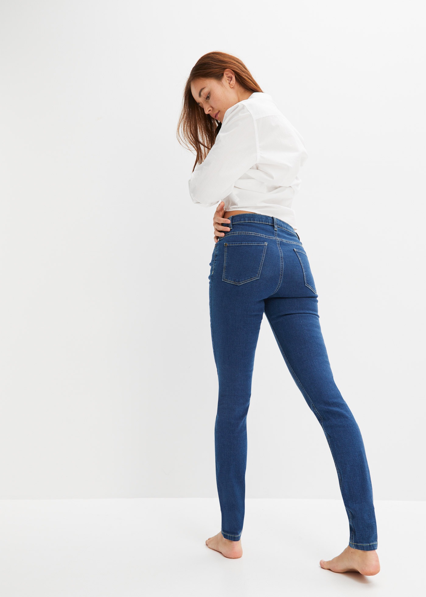 Thumbnail - bonprix Skinny-fit-Jeans Skinny-fit, aus Baumwolle, Polyester, Viskose und Elasthan