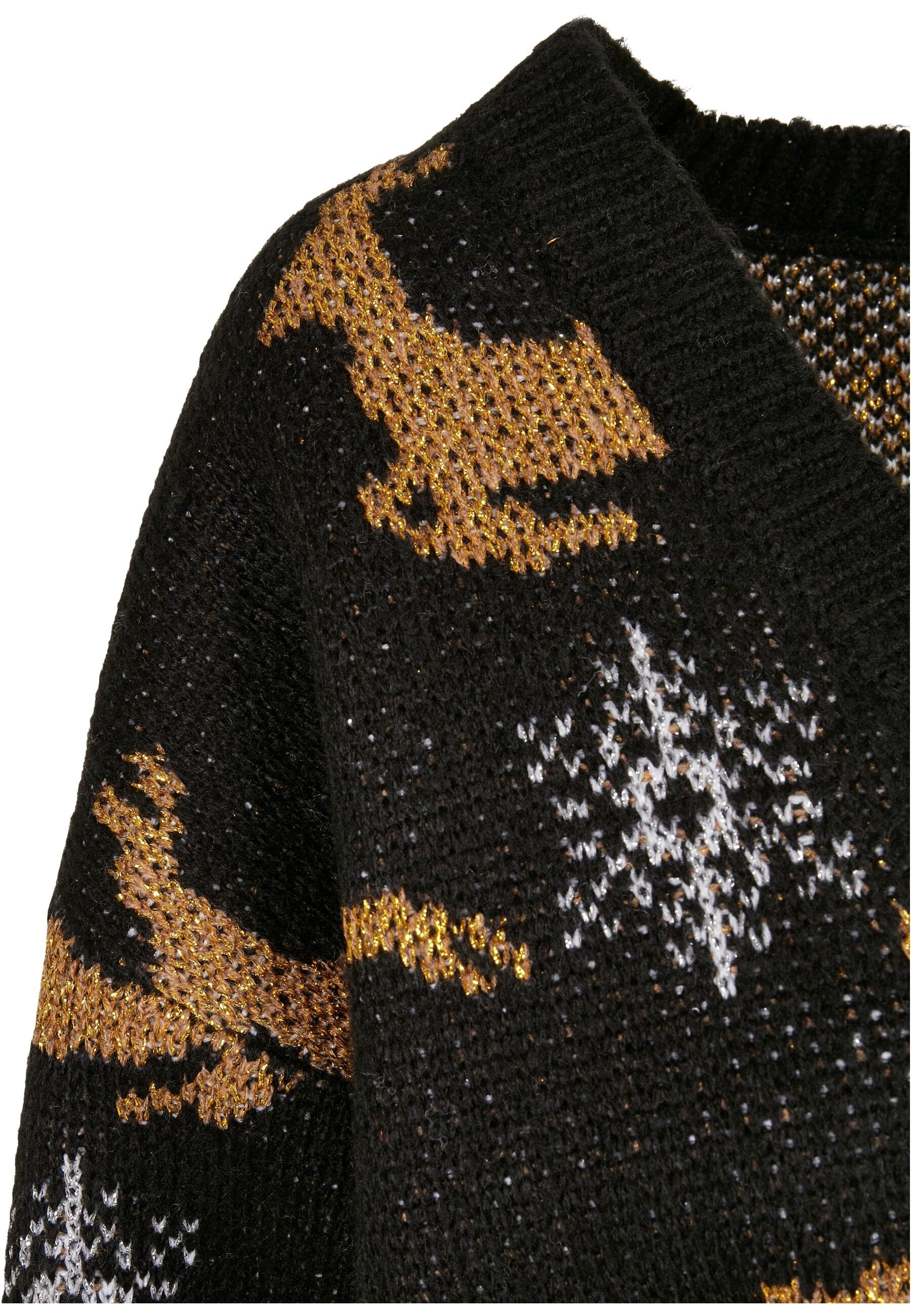 URBAN CLASSICS Cardigan »Urban Classics Damen Ladies Short Oversized Christmas Cardigan«