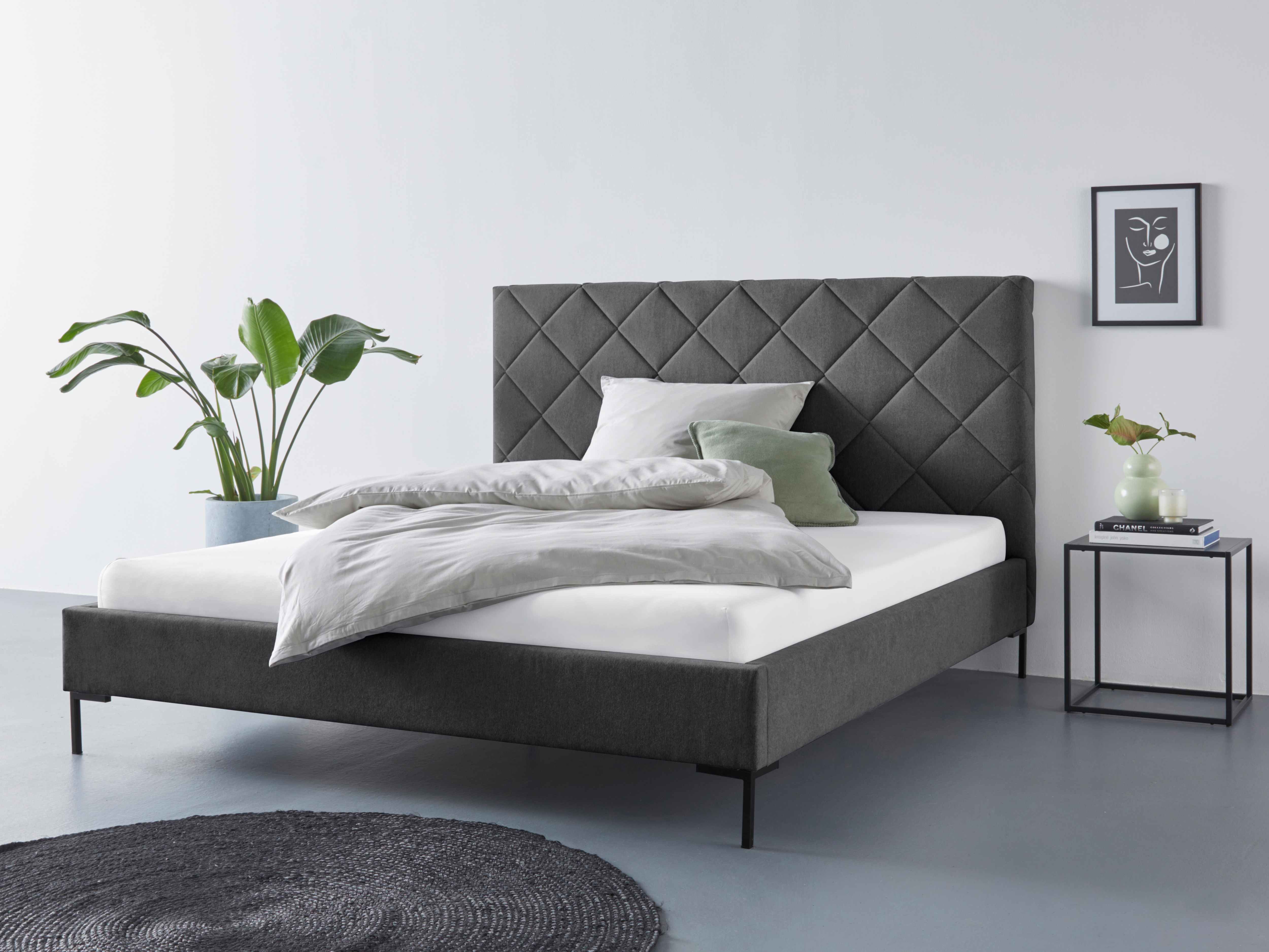 Home affaire "Charlott" Modernes Polsterbett mit oder ohne Lattenrost