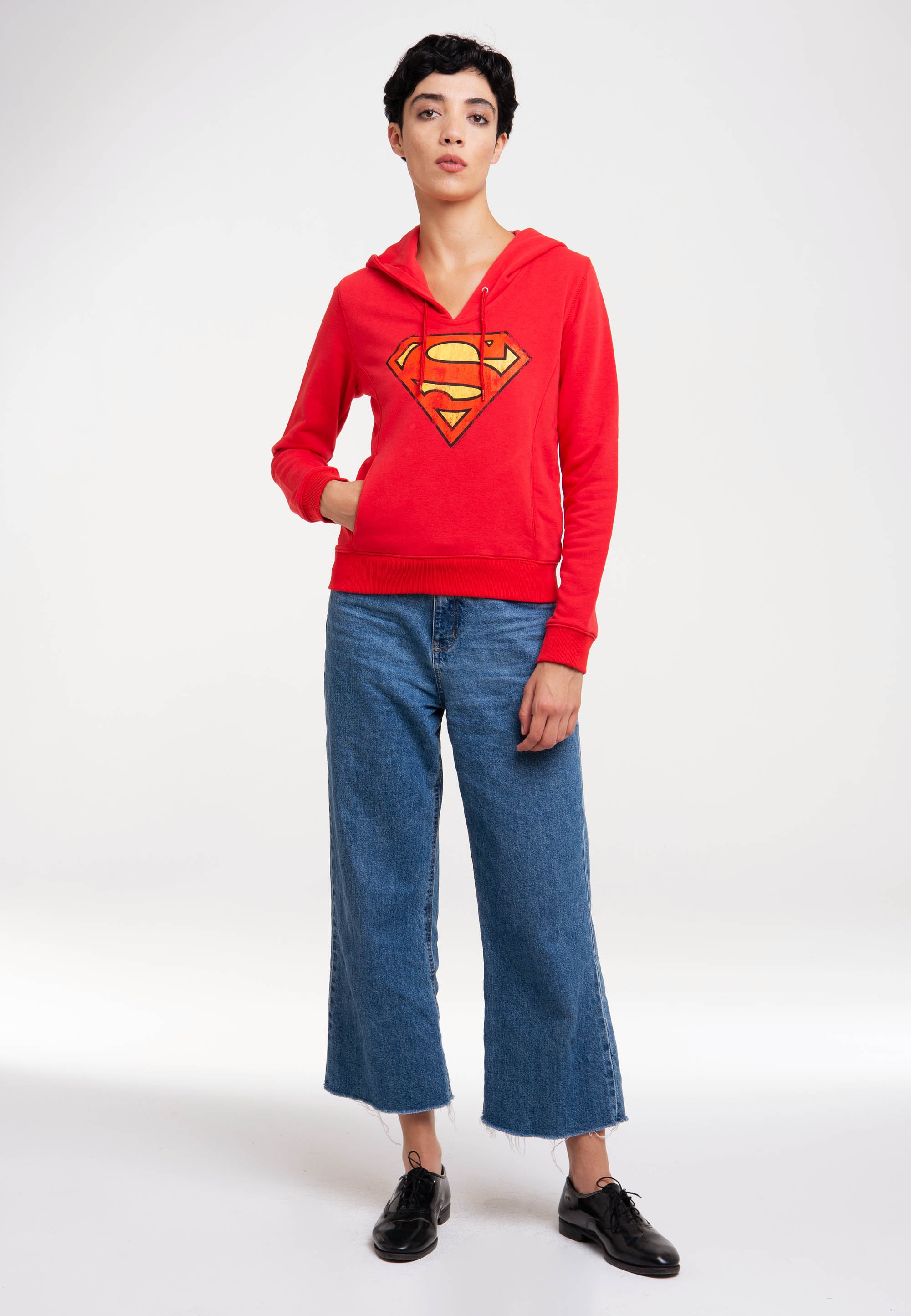 LOGOSHIRT Kapuzensweatshirt »DC Comics - Superman«, mit lizenziertem Print