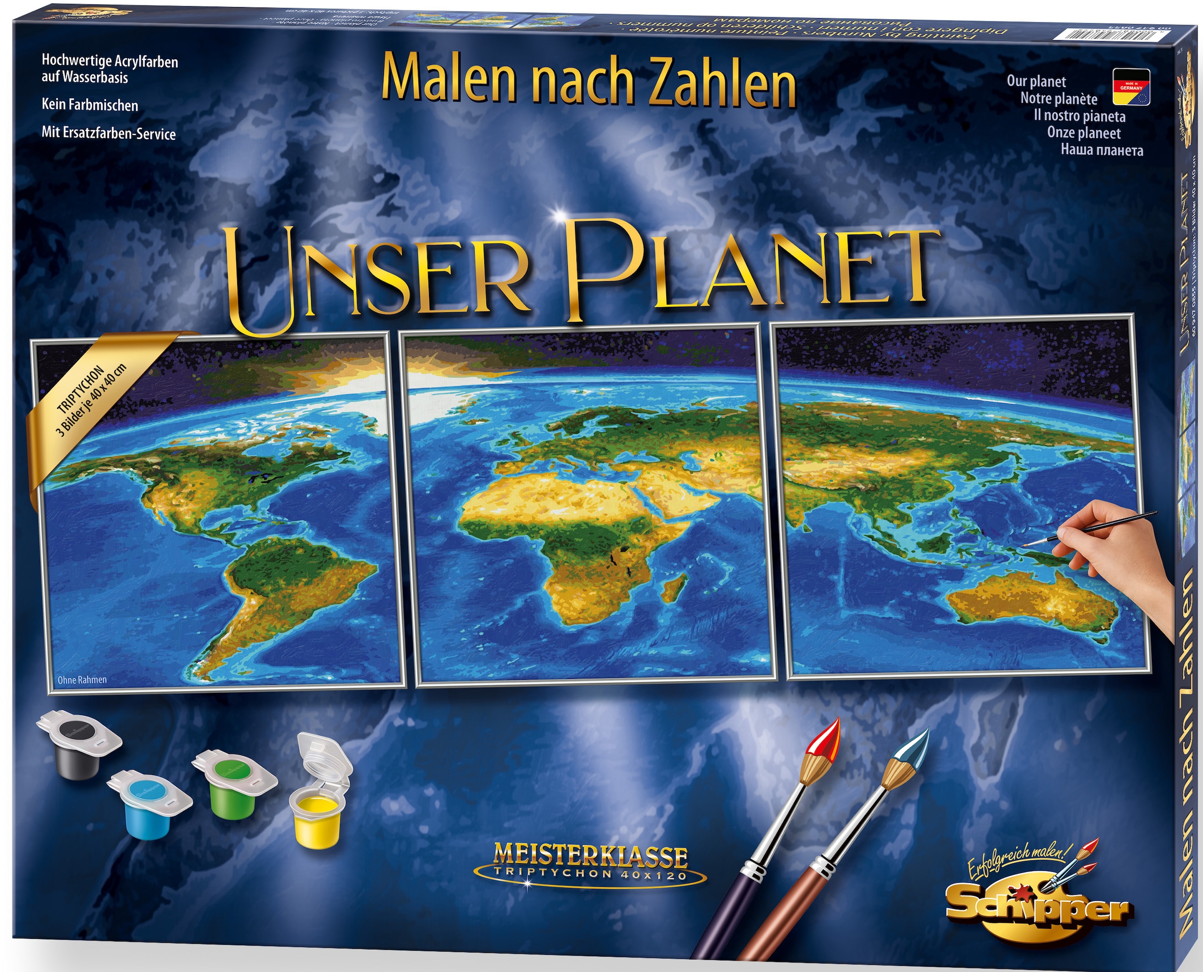 BAUR Unser | nach Made - »Meisterklasse in Schipper Germany Zahlen Malen Triptychon Planet«,