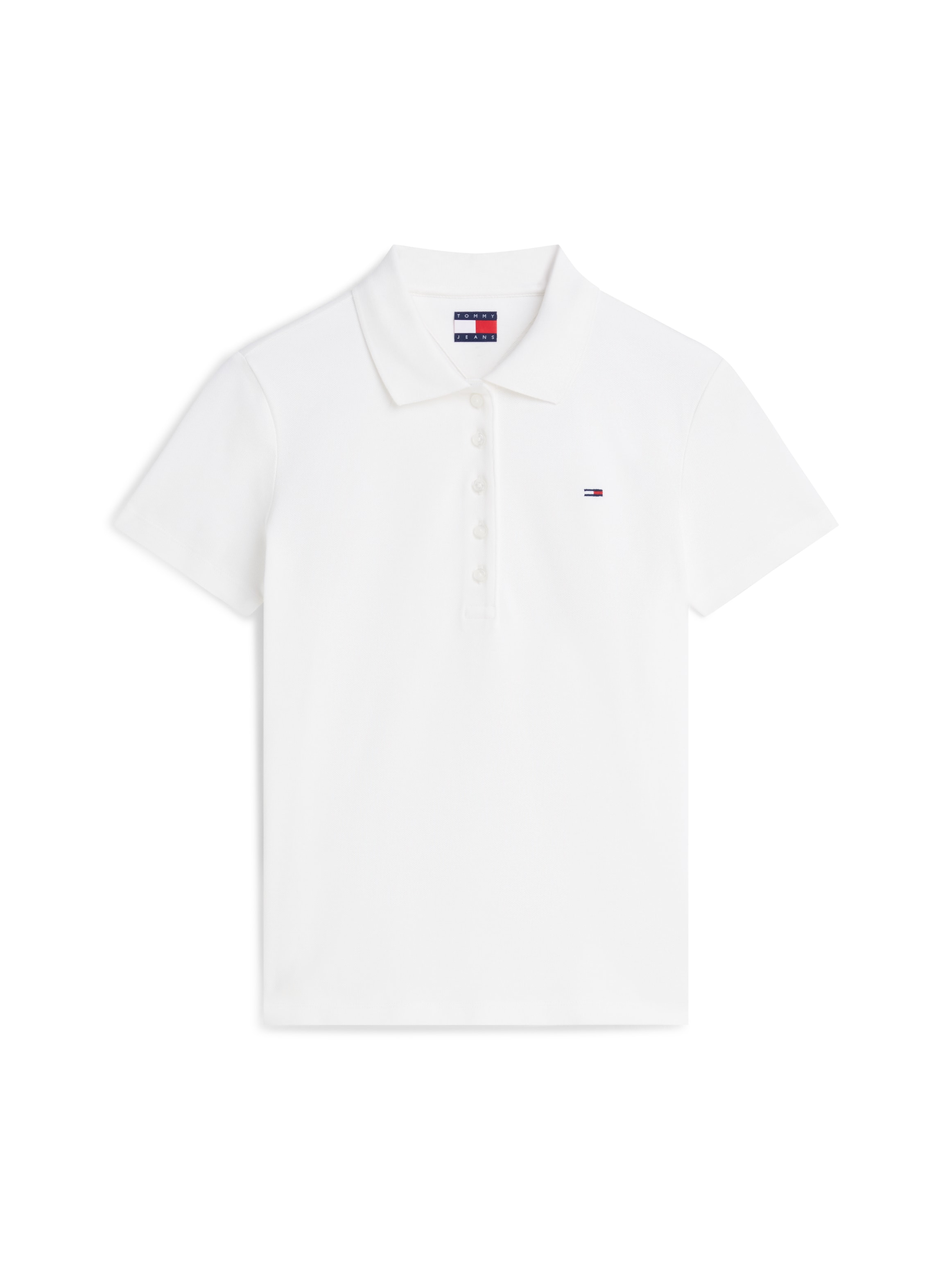 Tommy Jeans Poloshirt »TJW SLIM ESSENTIAL SS POLO« Baumwollmischung, slim fit