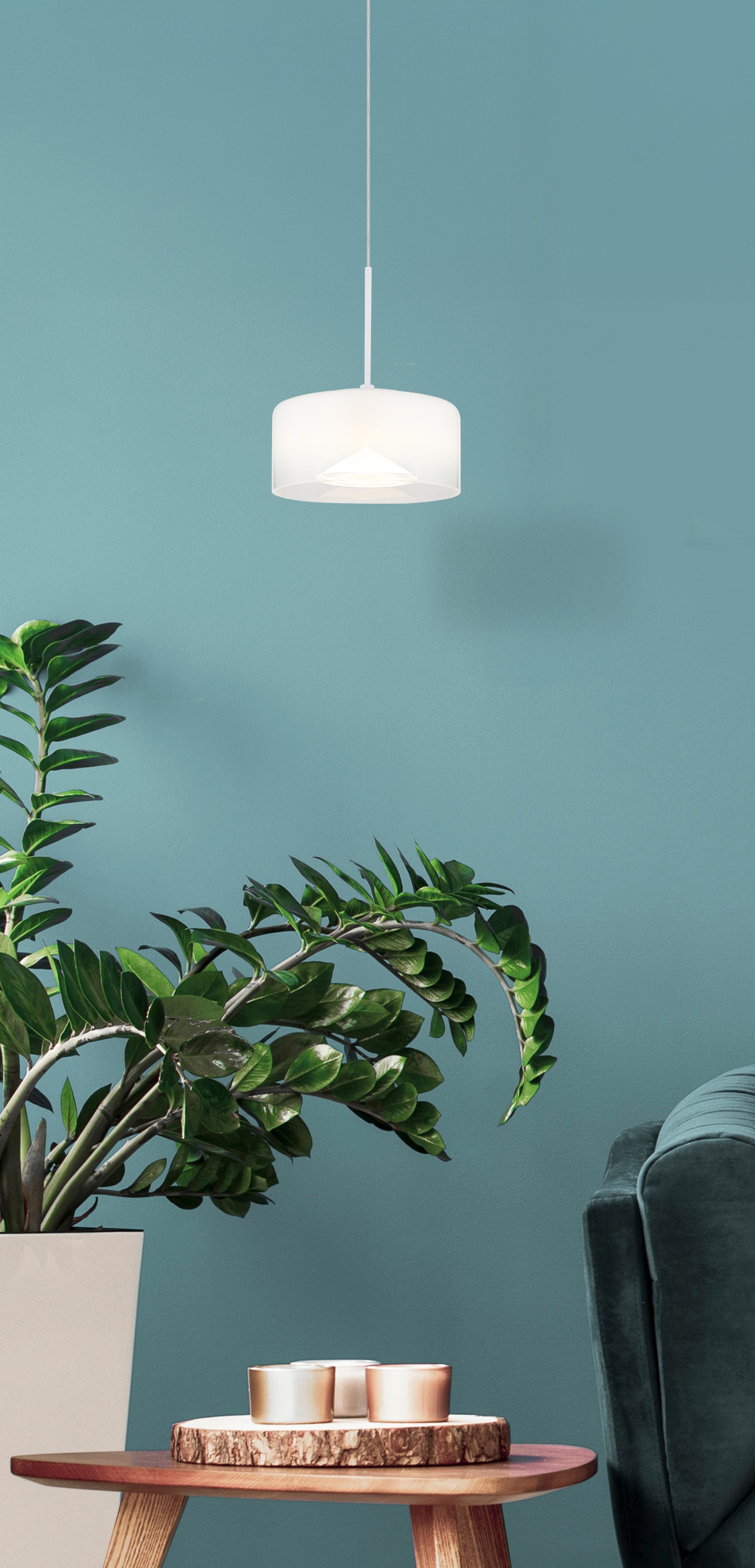 GLOBO LIGHTING LED Pendelleuchte »BELINDA«, Leuchtmittel LED-Modul | LED fest integriert, Hängelampe/Hängeleuchte/Wohnzimmer/Esstisch/elegant